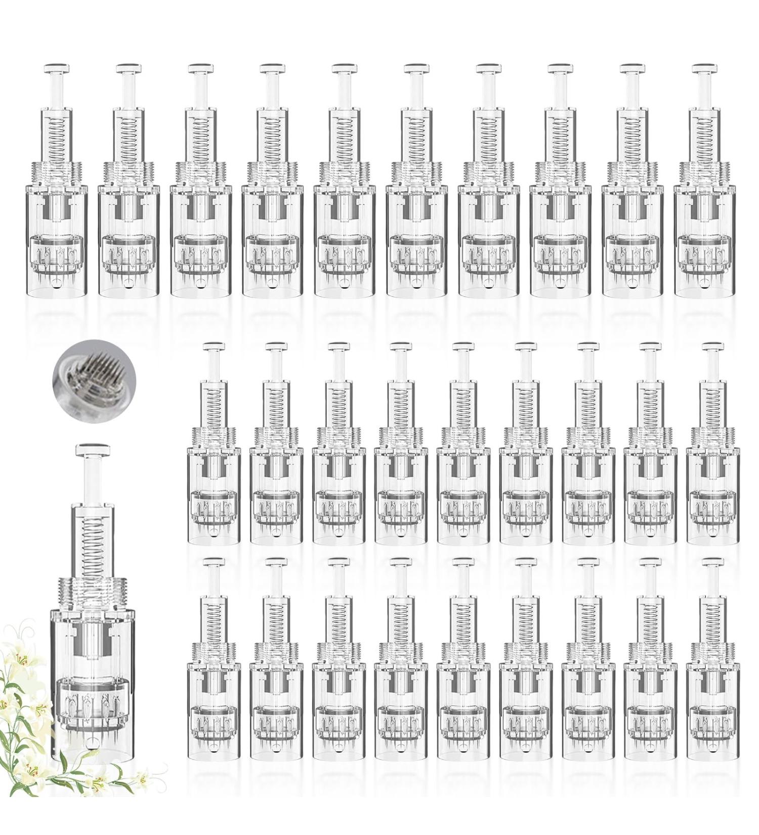 30 Microneedling Needles Replacement 36 Pin Cartridges for Dermapen | Micro Nano Needle Cartridges for Skin Recovery - Buy Online on GoSupps.com