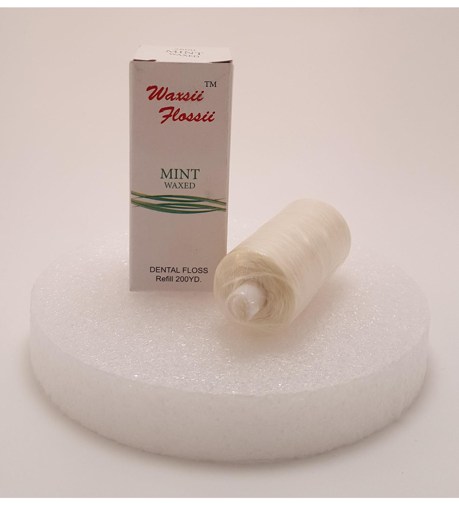 2800 Professional Mint Flavored Waxed Dental Floss Refill 200 Yard Roll