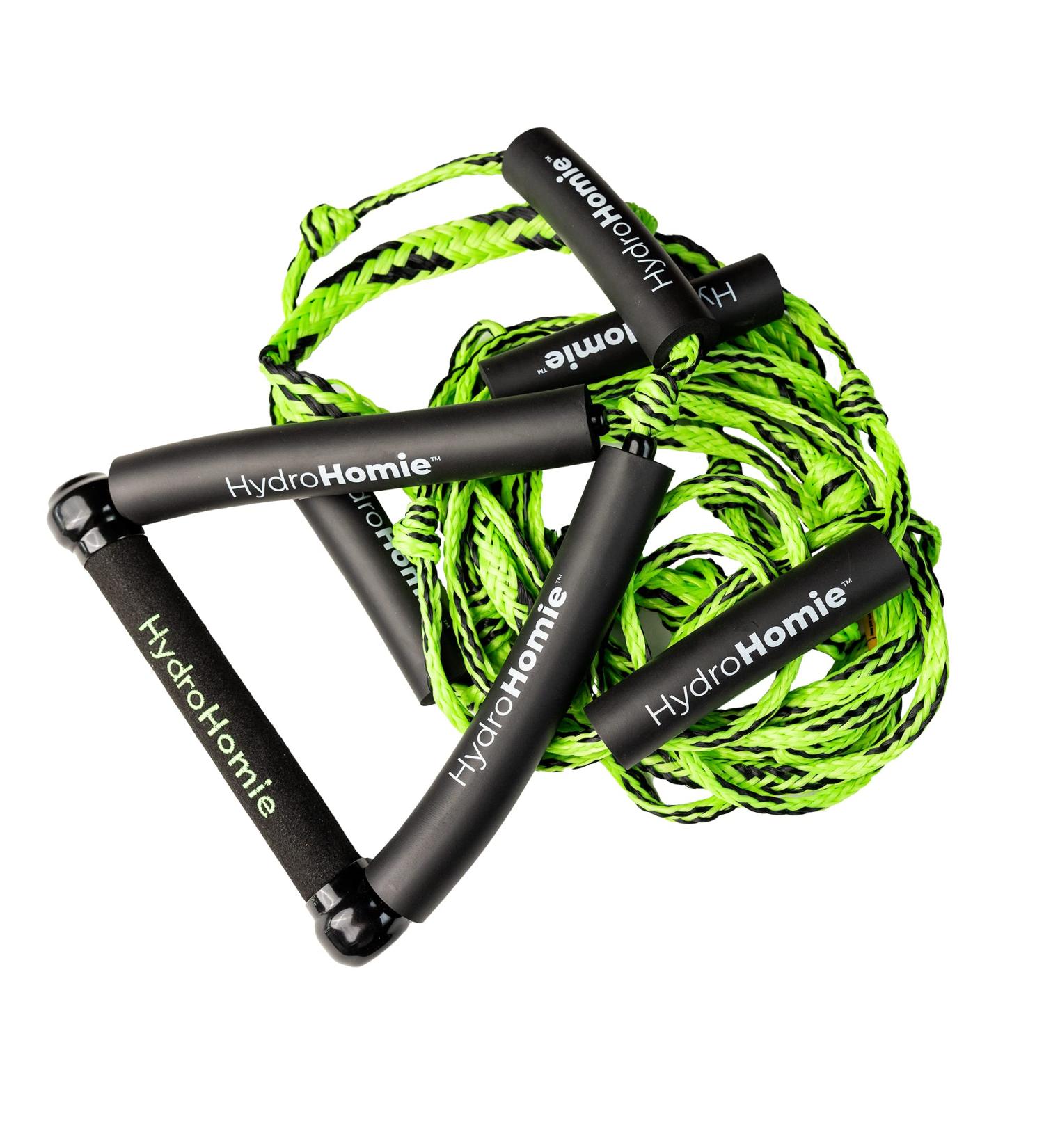 Hydro Homie Big Stoke Pro Wakesurf Rope 25' Green - Premium Quality Wakesurfing Rope - Buy Online on GoSupps.com