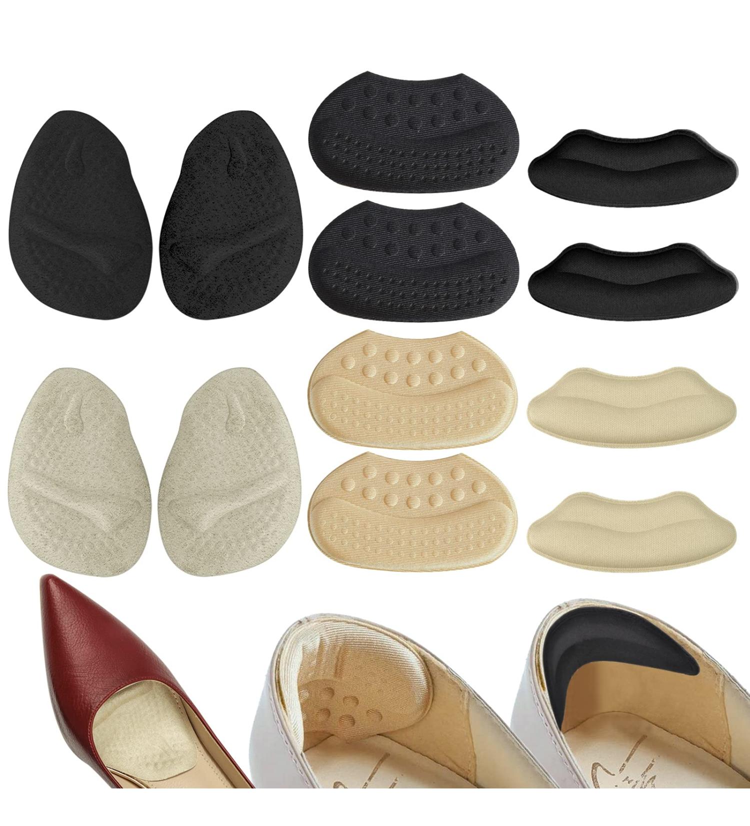 12 Pack Heel Pads and Grips for Shoes, Metatarsal Inserts for Women and Men - Prevent Heel Slip and Blister - Buy Online on GoSupps.com