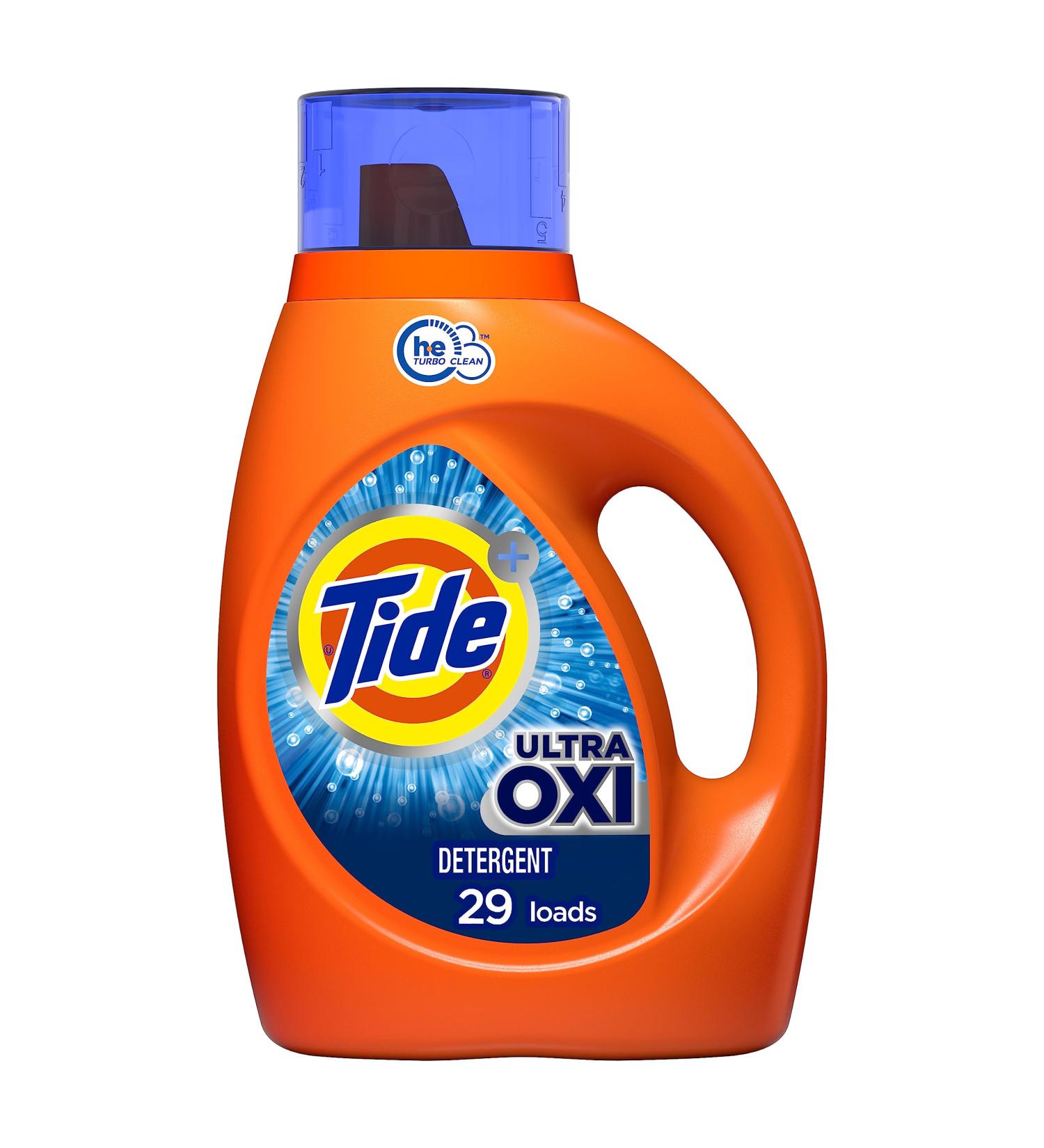 Buy Tide Ultra Oxi Liquid Laundry Detergent - 29 Loads 46 fl oz HE Compatible | Fast International Shipping - Buy Online on GoSupps.com