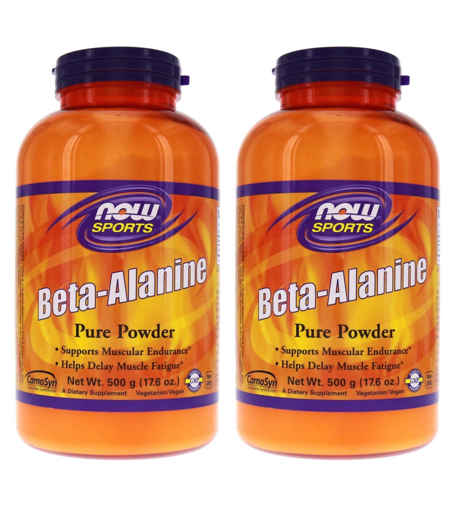 NOW Foods Beta-Alanine - 500 g (17.6 oz.) 2 Pack - Buy Online on GoSupps.com