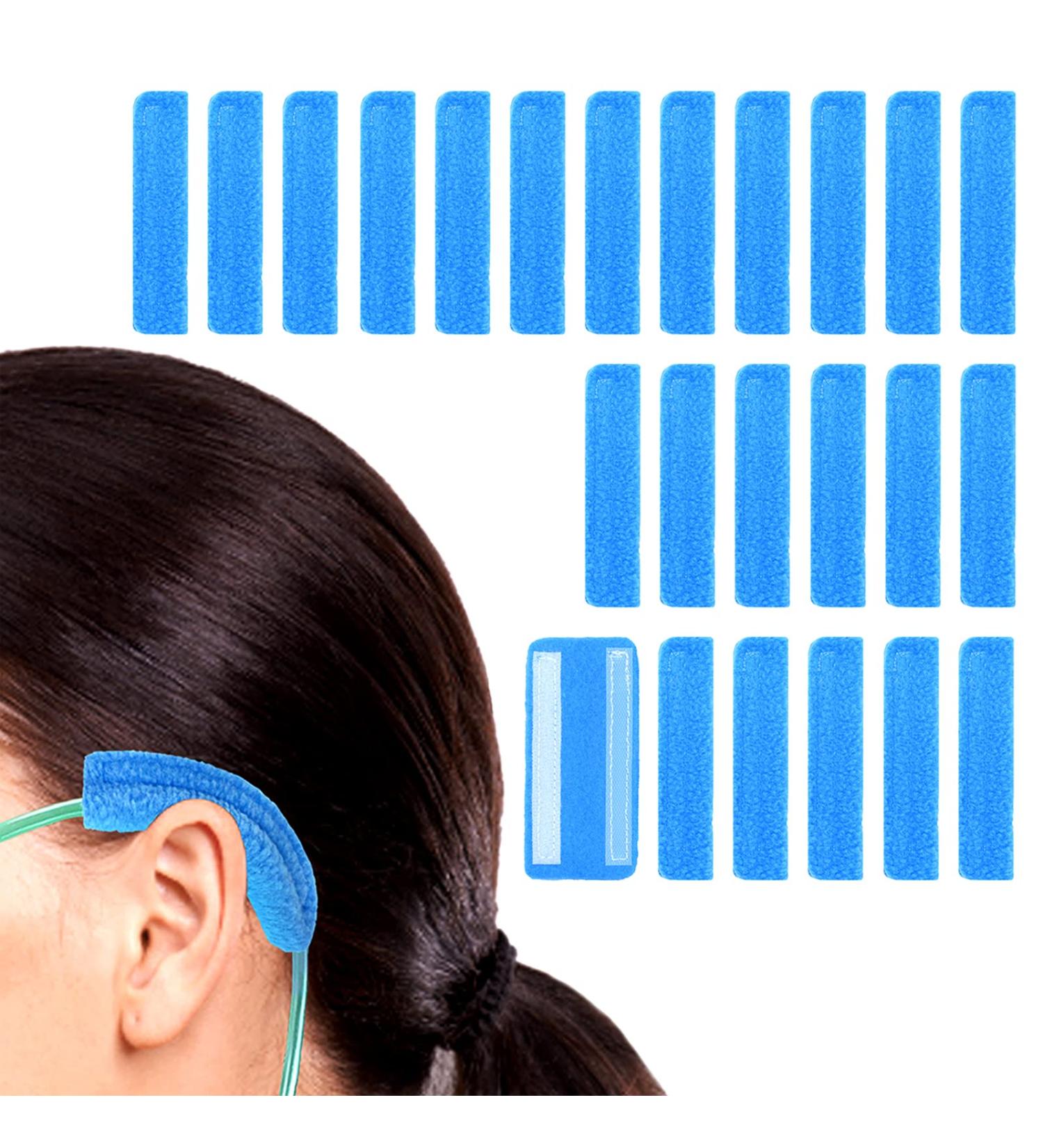 NATAKU 24 Pack Nasal Cannula Ear Cushions - Oxygen Ear Protectors for Comfort and Pain Relief (Blue) - Buy Online on GoSupps.com