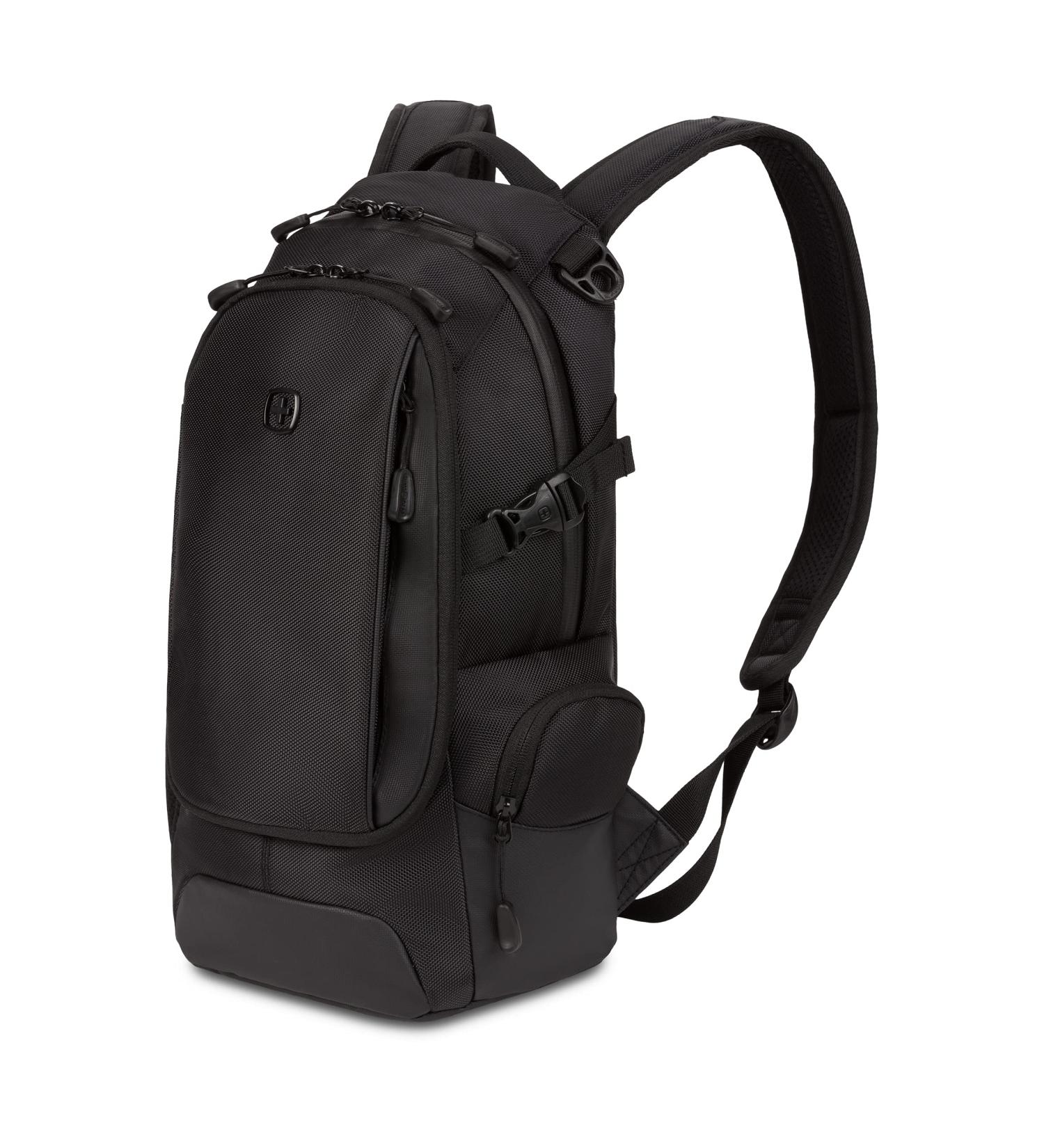 SwissGear 3598 Narrow Daypack Backpack - Black Ballistic (18-Inch) | Lightweight & Durable - Buy Online on GoSupps.com