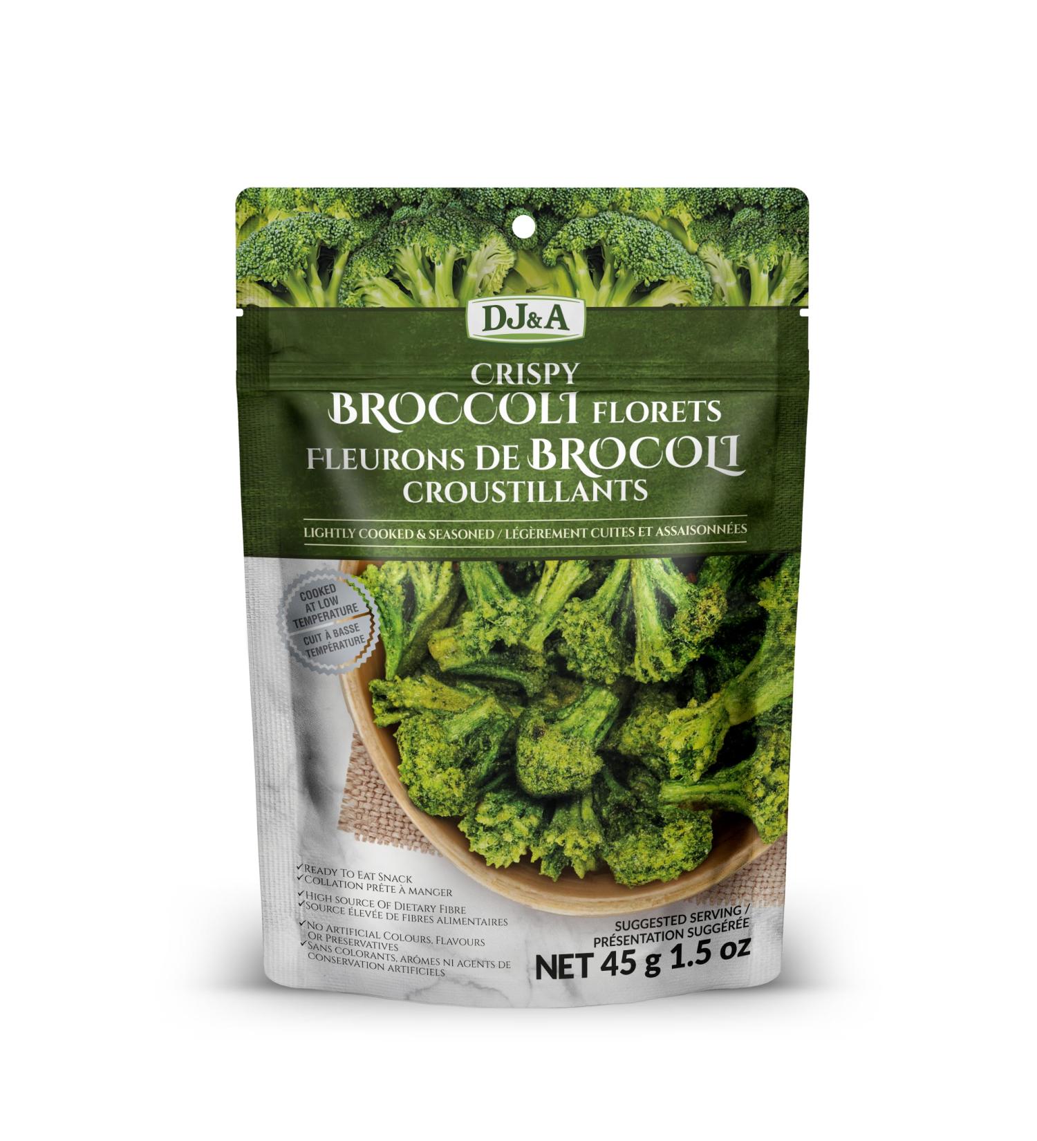 DJ&A All Natural Non-GMO Broccoli Florets Snack 45g