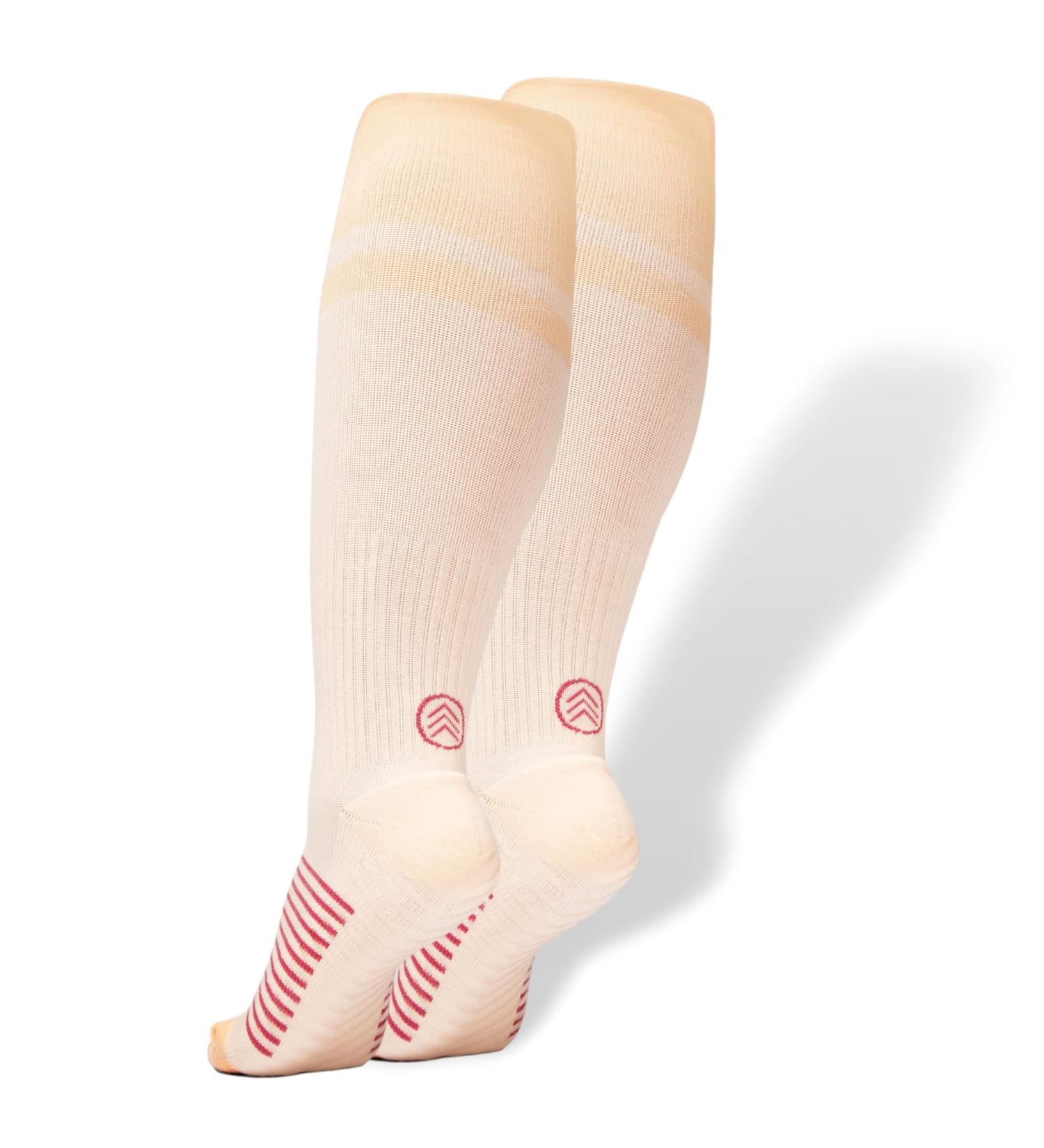 Gripjoy Compression Socks for Women and Men - Pregnancy Compression Socks - Small-Medium Orange/Pink (1 Pair) - Buy Online on GoSupps.com