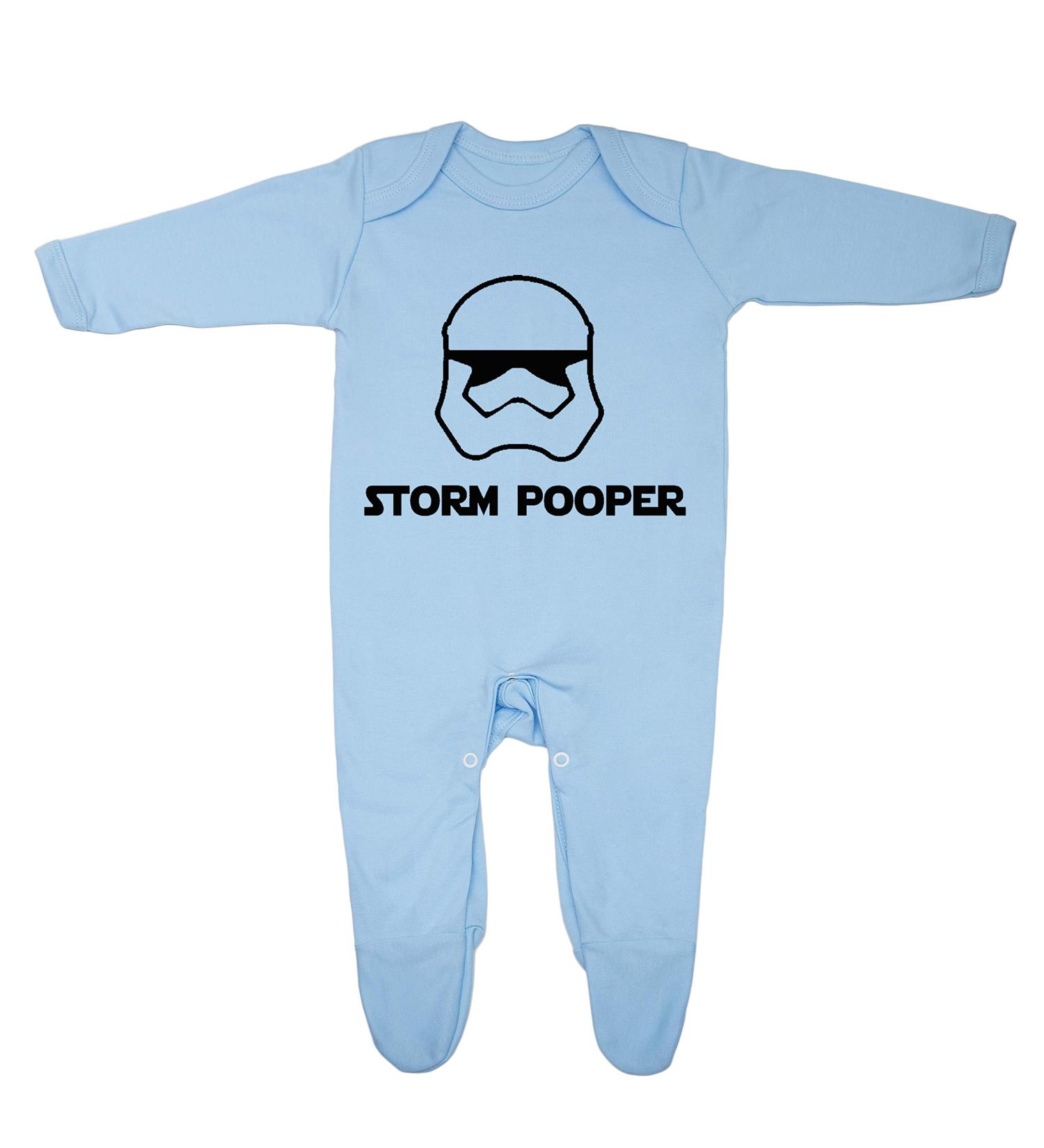 Storm Pooper New Born Baby Sleepsuit 100% Cotton 3-6 Months Blue - Buy Online on GoSupps.com