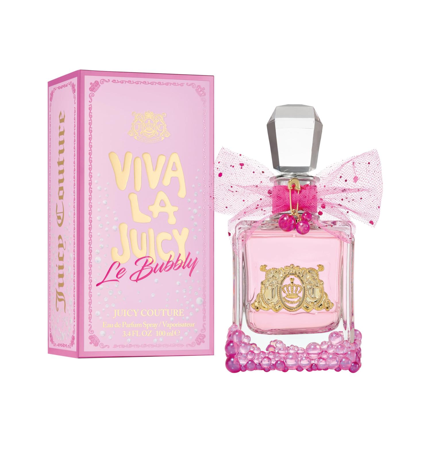 Juicy Couture Viva La Juicy Le Bubbly Eau De Parfum Luxury Women's Perfume with Notes of Champagne Inspired Pink Berries Gardenia Jasmine & Amber - Fruity & Sweet EDP Spray 3.4 Fl Oz (Pack of 1) - Buy Online on GoSupps.com