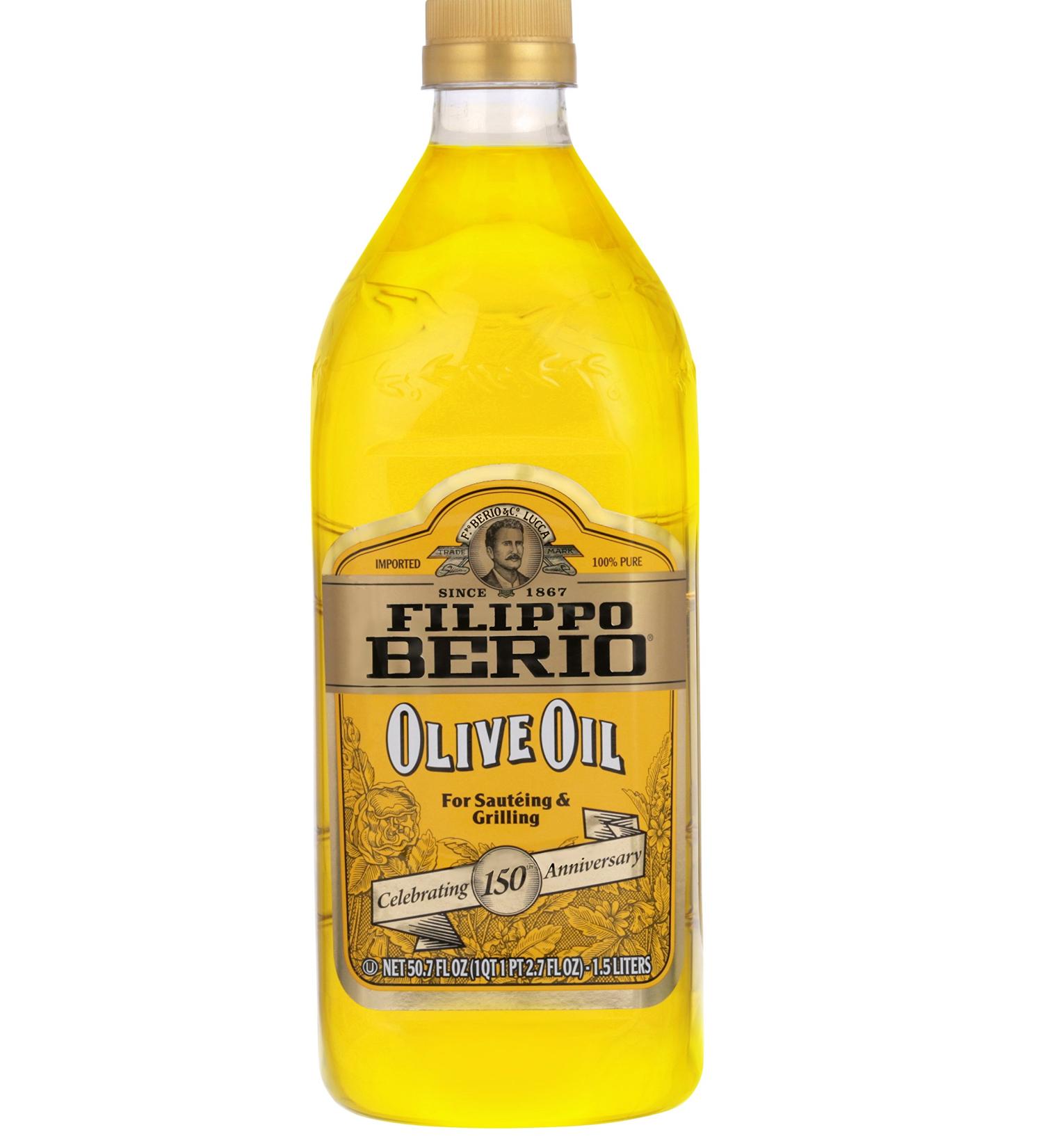 Filippo Berio Pure Olive Oil 50.7oz | Recycled rPET Bottle | 100% Natural | Cold-Pressed | Cooking & Salad Dressing | 1 Pack - Buy Online on GoSupps.com