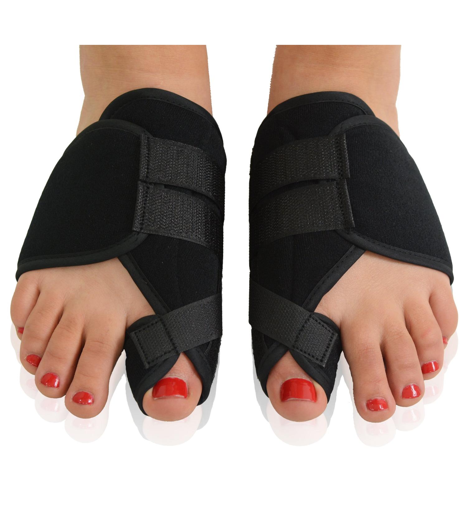 Dr. Frederick's Original Nighttime Bunion Splints - 2pc Set for Men & Women - Adjustable Big Toe Straightener - Orthopedic Foot Brace for Nighttime Bunion Relief - Buy Online on GoSupps.com