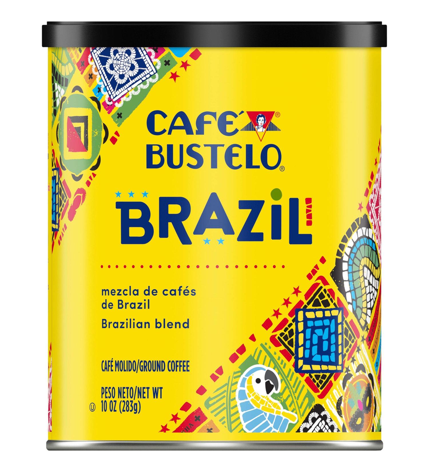Cafe Bustelo Brazilian Blend Ground Coffee - 10 oz | Rich Flavor & Aroma - Buy Online on GoSupps.com