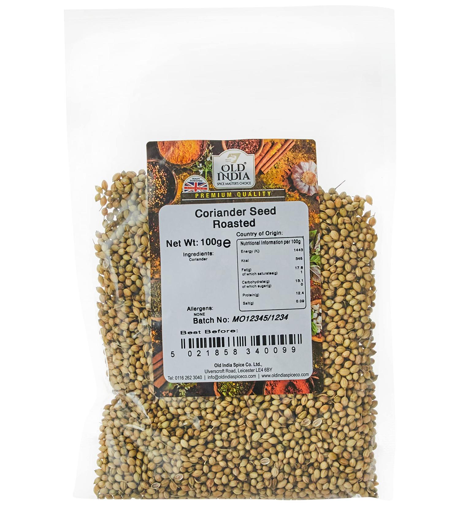 Old India Coriander Seed Roasted 100g - Authentic Roasted Coriander Seeds - Buy Online on GoSupps.com