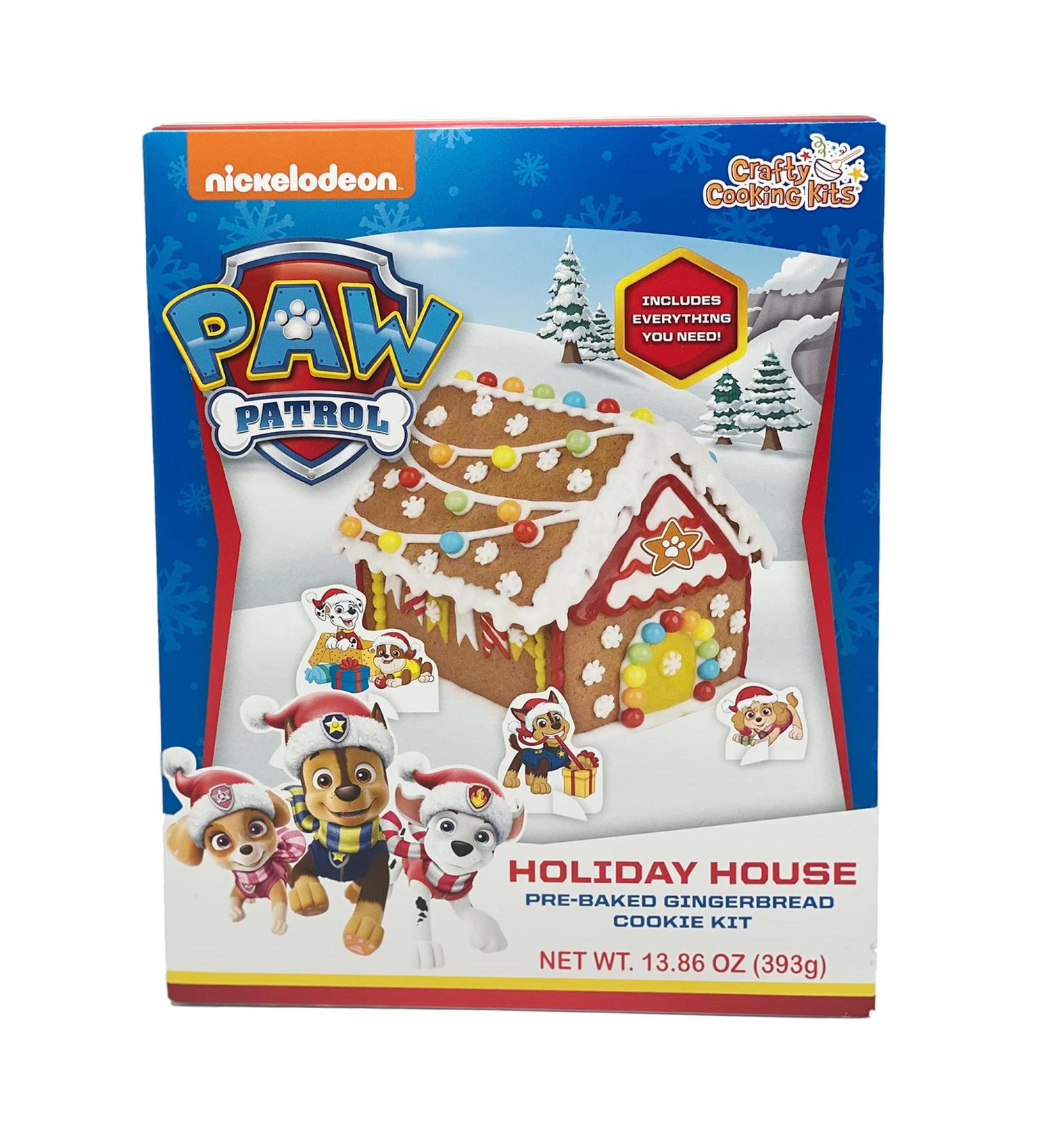 Paw Patrol Holiday Pup House Crafty Cooking Kit - 13.86oz - Includes Cookies, Icing, and Candy Beads - Fun Holiday Baking for Kids - Buy Online on GoSupps.com