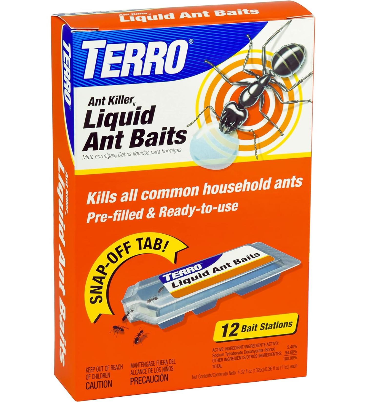 Terro Liquid Ant Killer - 12 Bait Stations for Effective Ant Control - Buy Online on GoSupps.com