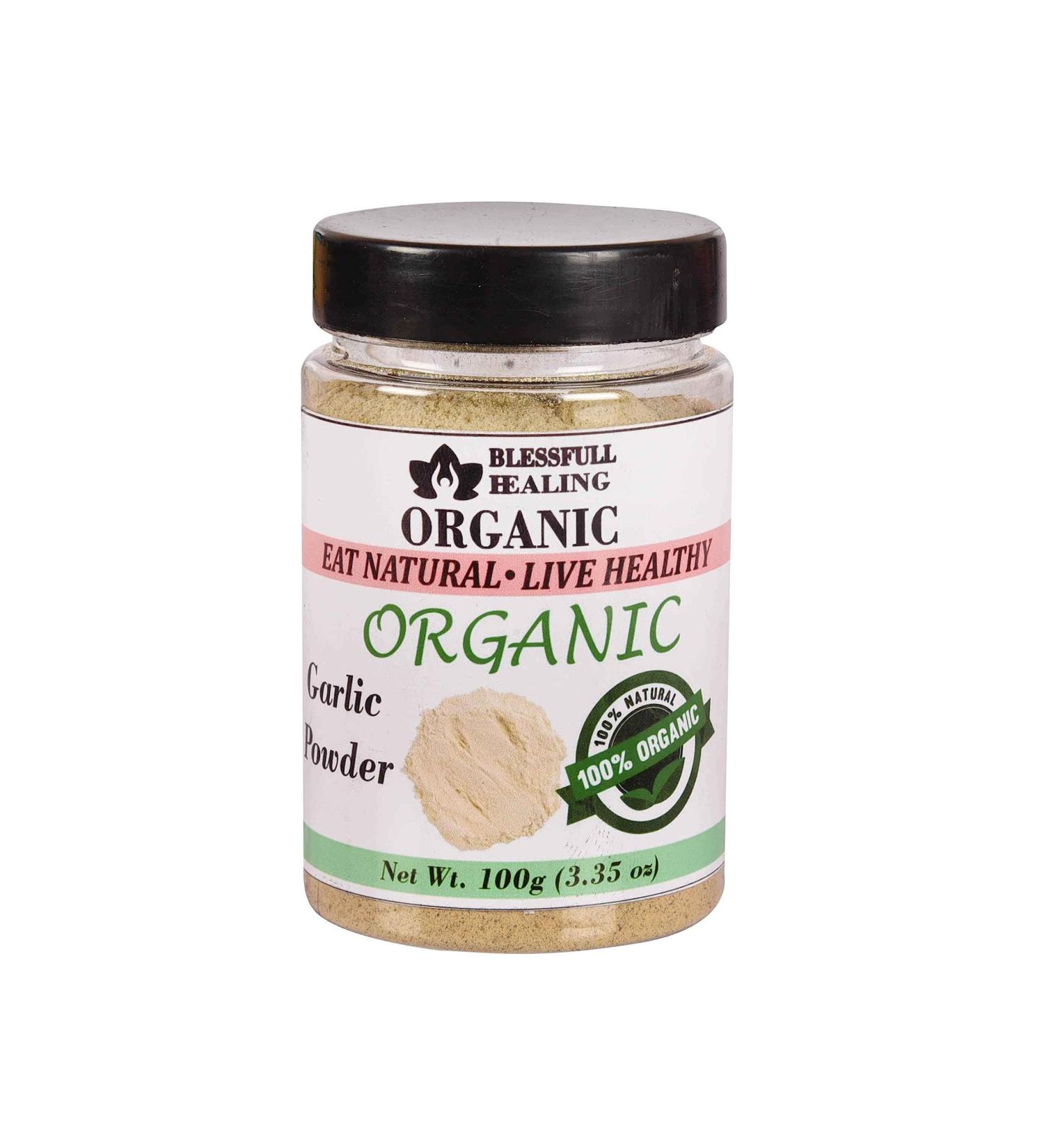 Blessfull Healing Organic Garlic Powder 100 Gram Airtight Container (Packing May Vary) 100 Gram 3.35 oz - Buy Online on GoSupps.com