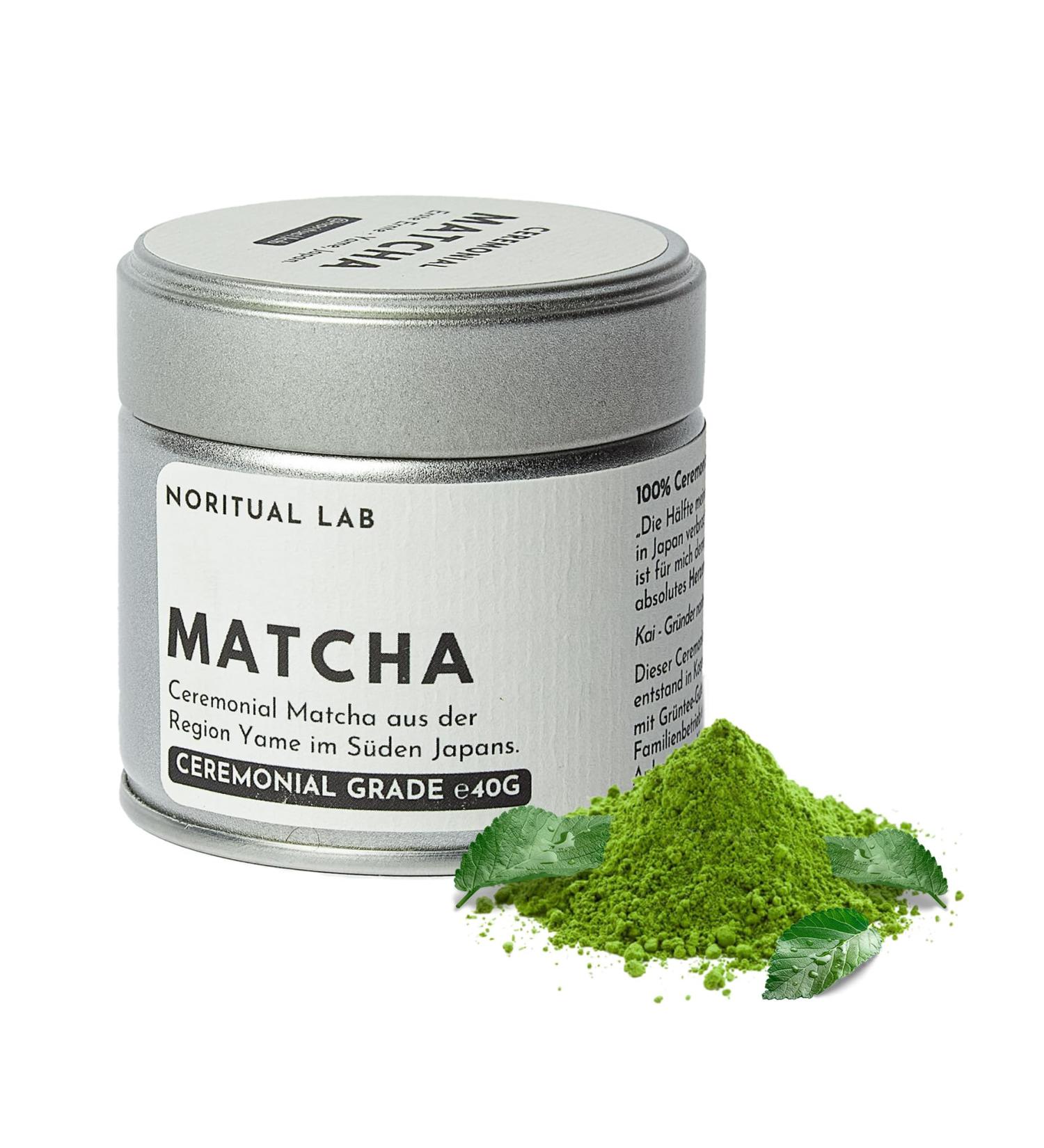 Ceremonial Matcha Powder - Pure 100% Natural Green Tea from Japan - First Harvest - 40G - Lab Tested Quality - Buy Online on GoSupps.com