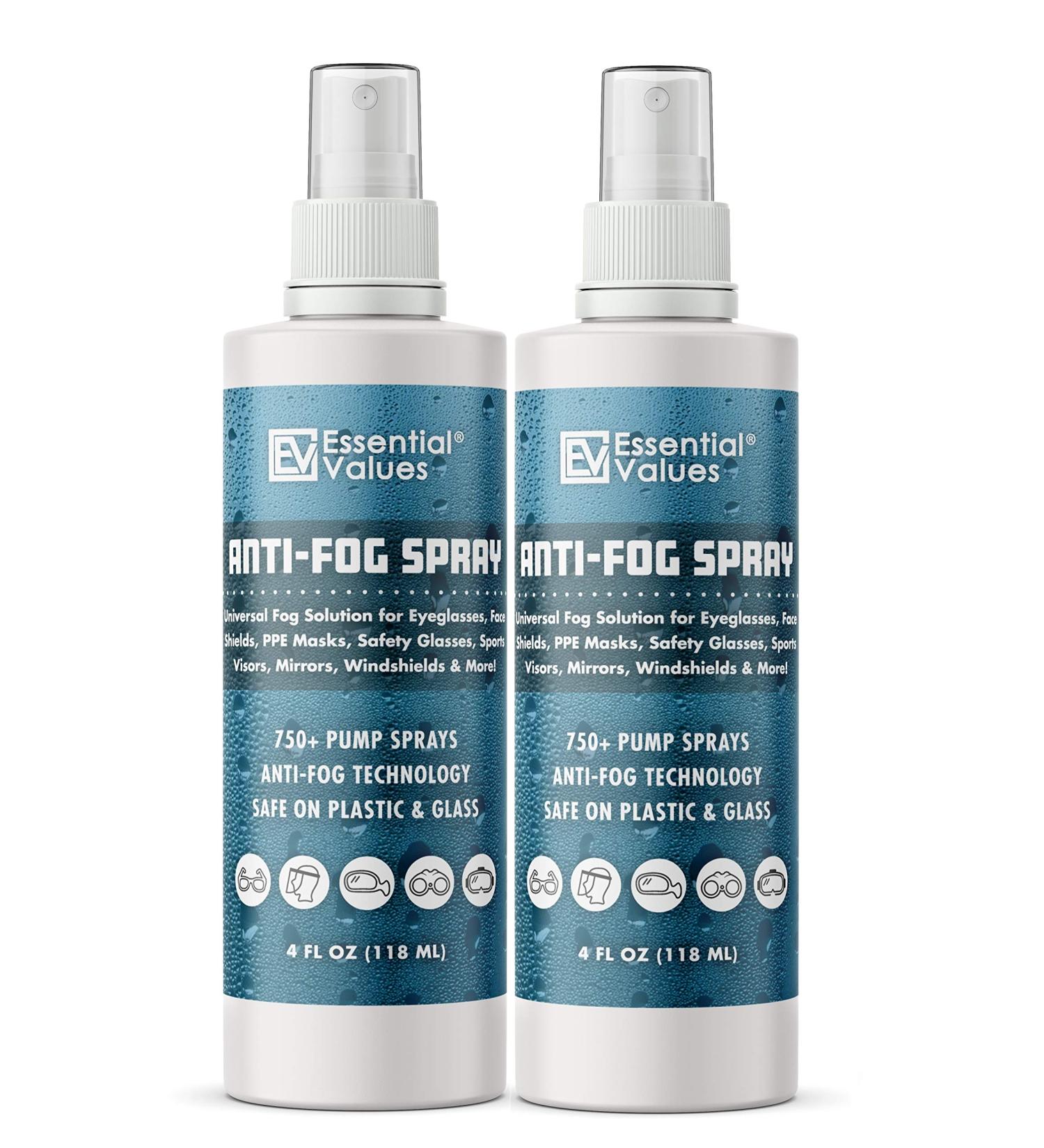 Anti Fog Spray for Glasses (4oz)  Made in USA | Anti Fog Spray That Keeps Fog Out & Protects Goggles  Masks  Mirrors  Windows & More  Effective for Use on Plastic & Glass Lenses 2 Pack - Buy Online on GoSupps.com