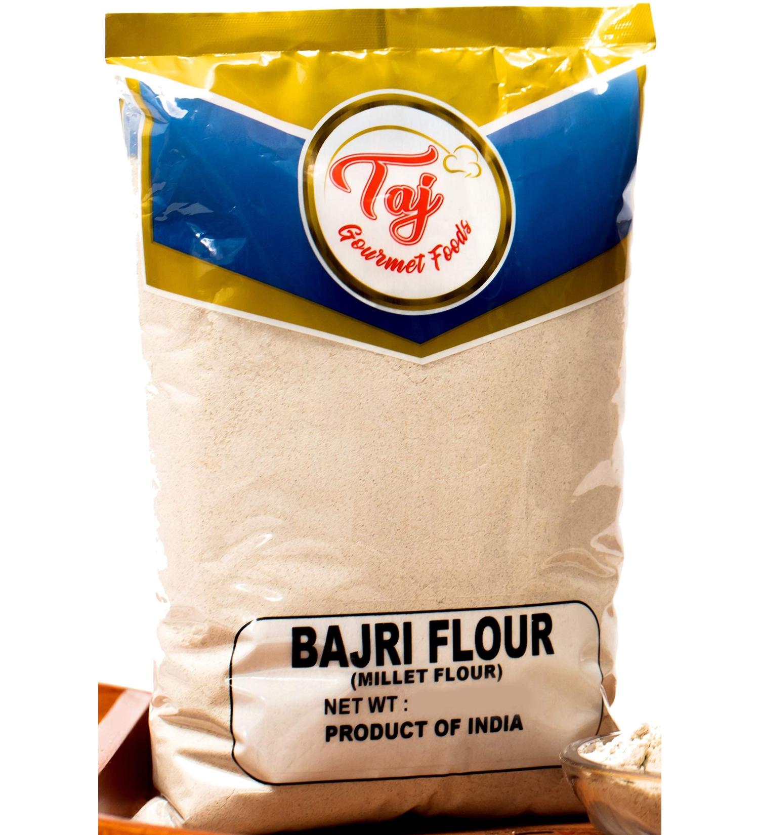 TAJ Premium Indian Millet Flour Bajra Atta Bajri ka Atta - 4-Pounds - Buy Online on GoSupps.com