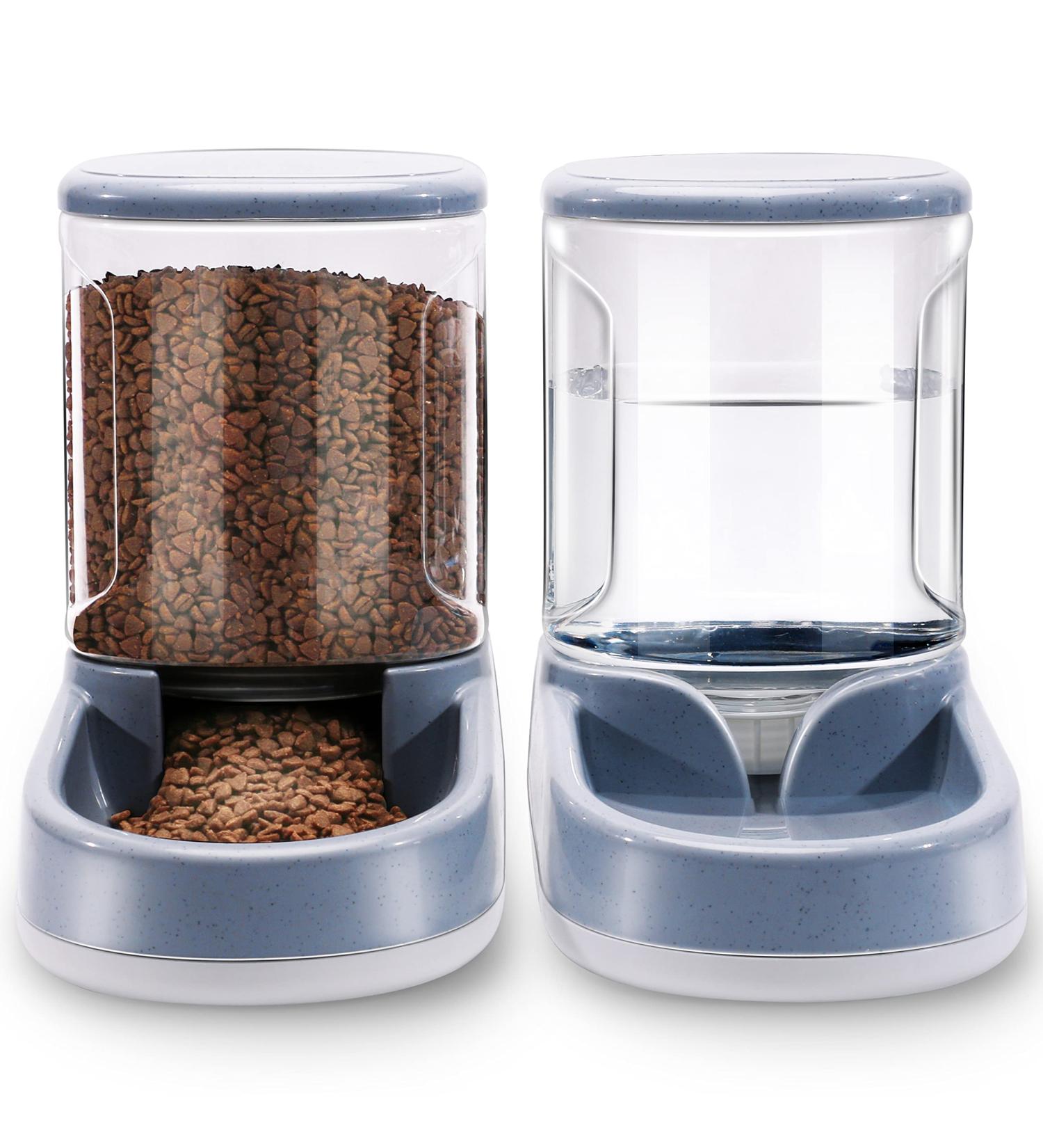LeYoMiao Automatic Pet Feeder & Drinker Set 3.8L | Dog & Cat Travel Supplies | Medium & Small Pet Food Dispenser + Waterer - Buy Online on GoSupps.com