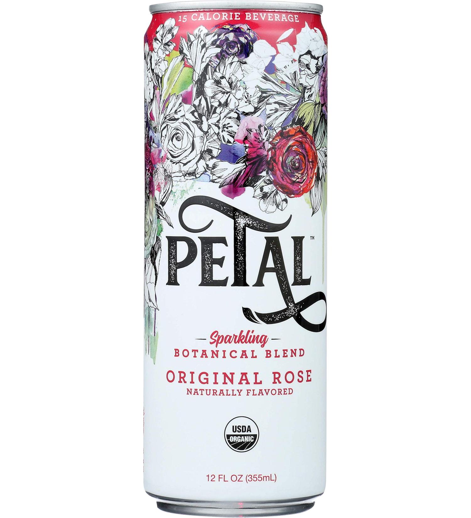 Petal Sparkling Water Original Rose 12oz Can - Pack of 12 | Refreshing Rose-Flavored Drink - Buy Online on GoSupps.com