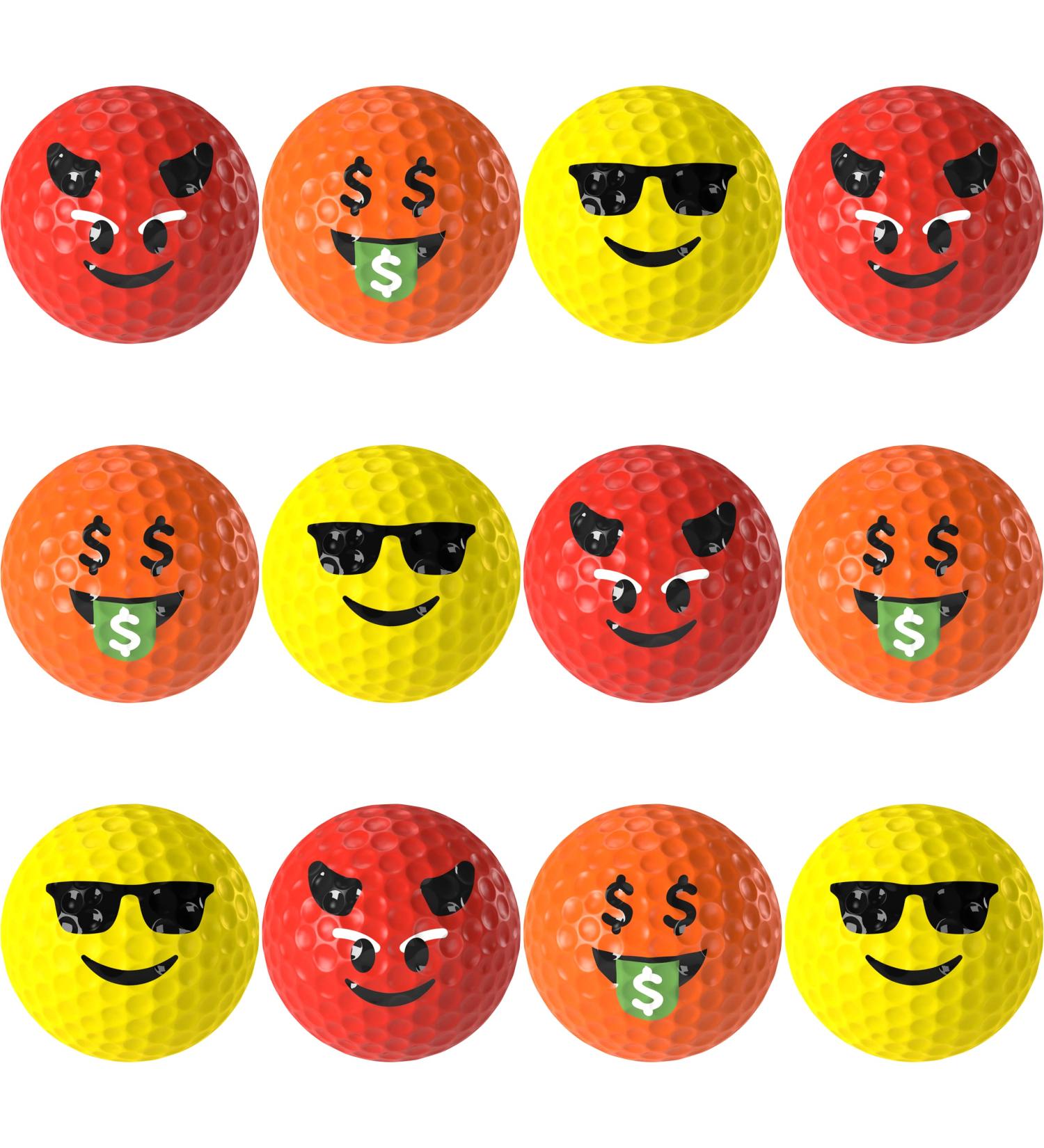 Jaya Novelty Funny Golf Balls 12-Pack - Realistic Foam Practice Balls for Indoor and Outdoor Use - Unique Gift for Golfers of All Ages - Buy Online on GoSupps.com