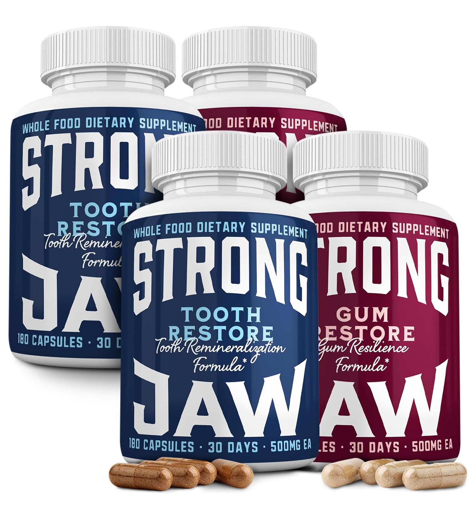 Strong Jaw Gum & Tooth Restore Bundle 4 Pack Bundle