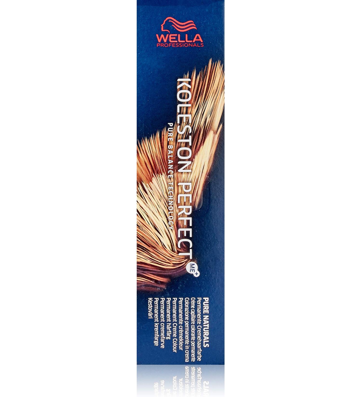 Wella Koleston Perfect Me+ Pure Naturals 7/01 Medium Blonde Natural-Asch 60ml - Permanent Hair Colour Cream - Buy Online on GoSupps.com