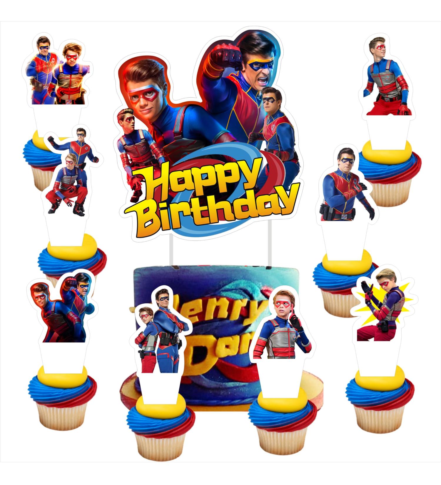 24Pcs Danger of Henry Cupcake Toppers and Cake Topper for Danger of Henry Birthday Cake Decorations Party Supplies Decor Including 1pcs Big Cake Topper 24pcs Cupcake Toppers - Buy Online on GoSupps.com