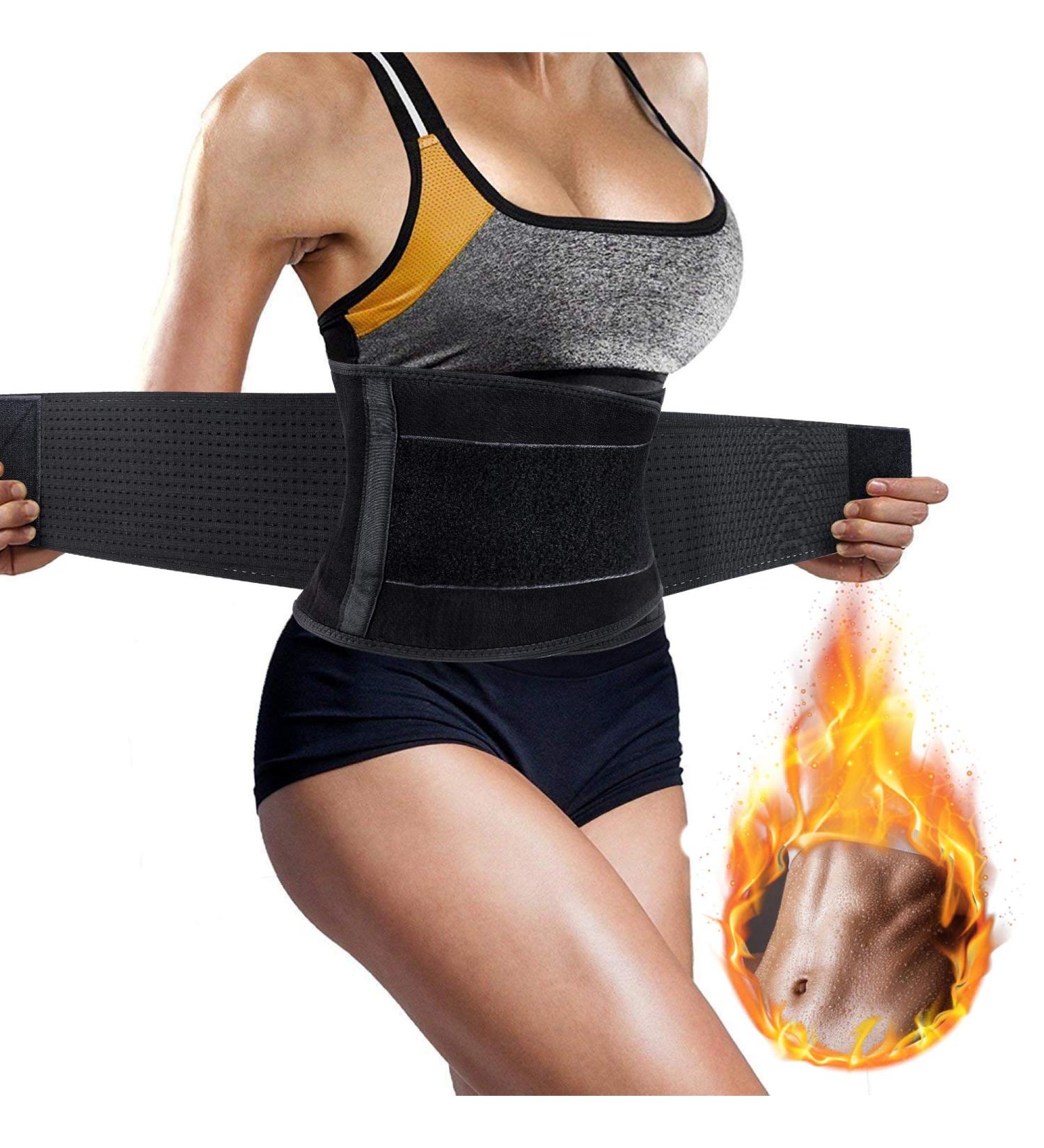 Lumbar Lower Back Brace Support Belt for Pain Relief & Weight Loss - M Black Medium - Buy Online on GoSupps.com