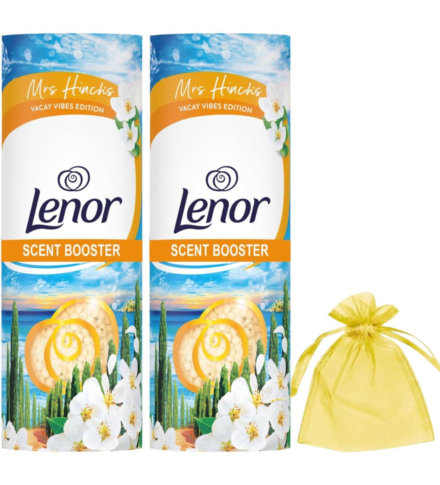 Lenor In-Wash Scent Booster Orange Blossom & Coastal Cypress 176g Crisp notes of Coastal Cypress and Orange Blossom transport you to the Mediterranean coast 2pack 1 Organza bag - Buy Online on GoSupps.com