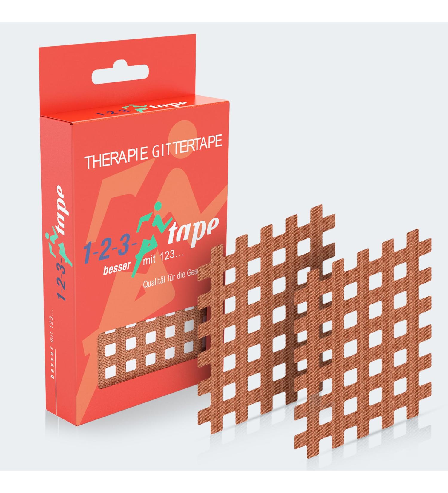 Gate Tape Type C - 40 High-Quality Self-Adhesive Acupuncture Patches for Pain Relief & Scarring - 5.5x4.5 cm Grid Paving - Buy Online on GoSupps.com