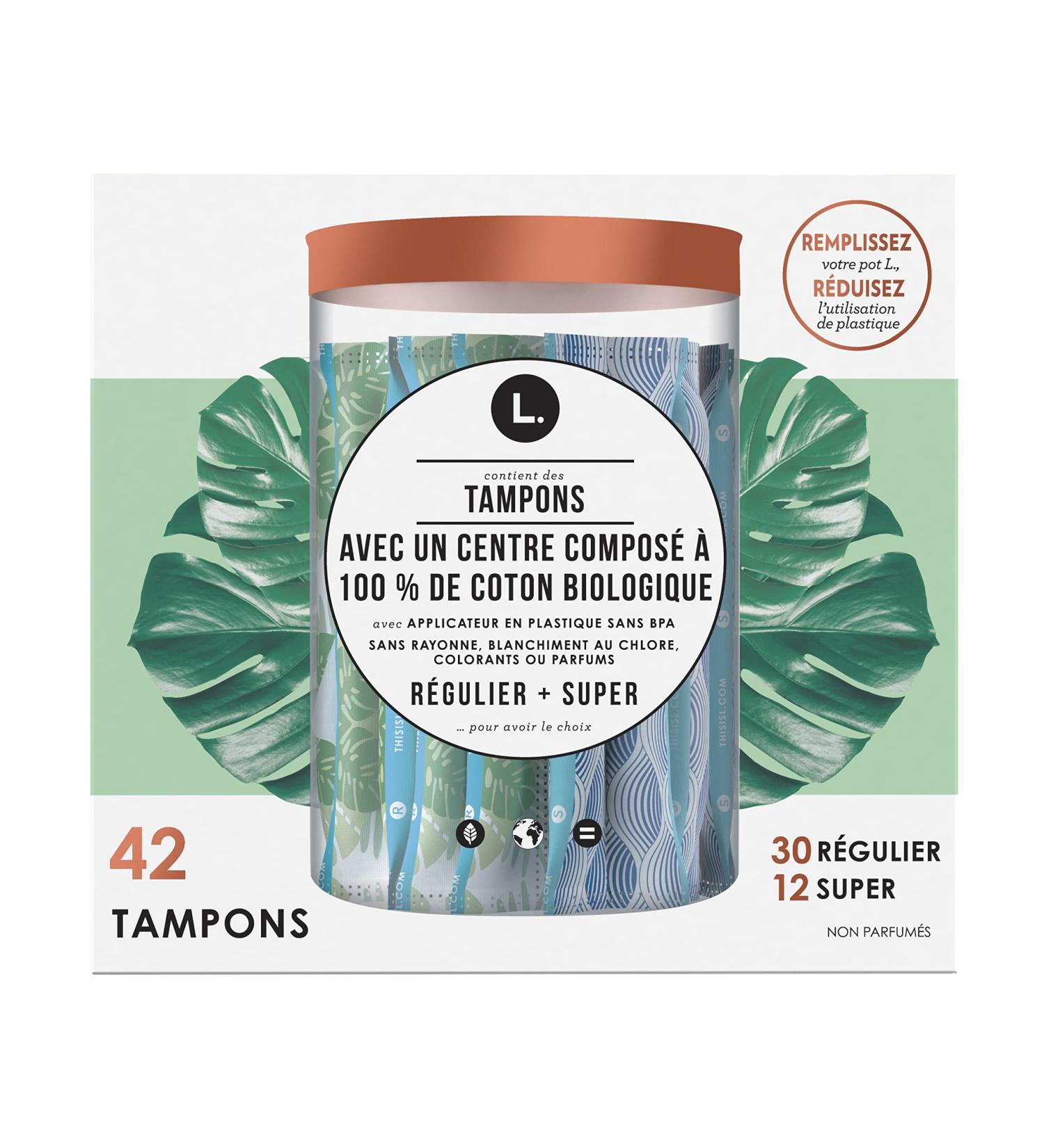 This is L. Organic Cotton Tampons DuoPack Light/Regular Absorbency 30 Count Light/Regular 42 Count - Buy Online on GoSupps.com