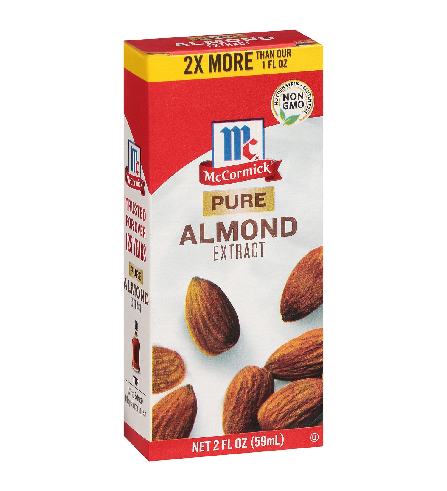 McCormick Pure Almond Extract 2 fl oz - Authentic Flavor Enhancer (Pack of 1) - Buy Online on GoSupps.com