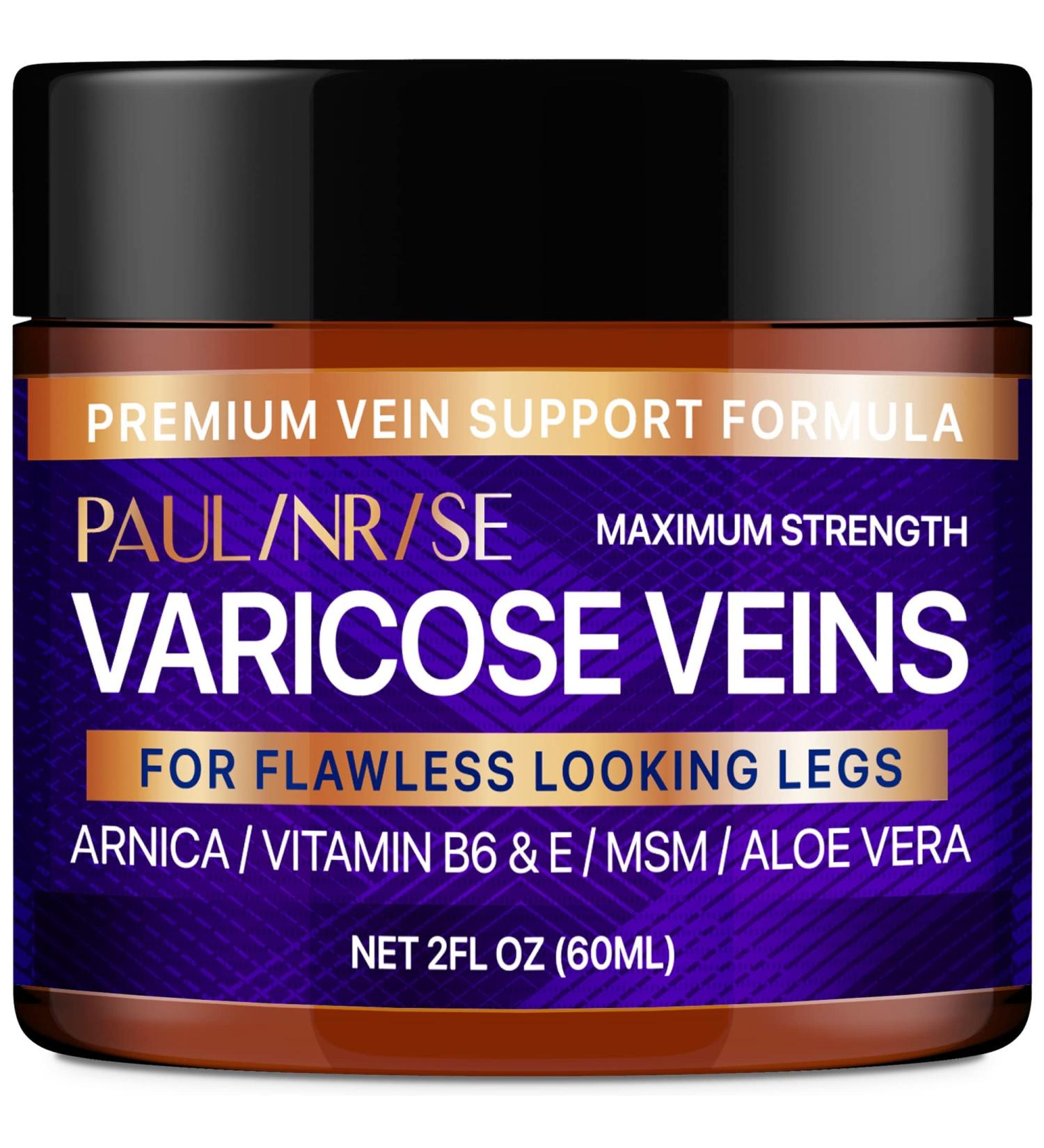 PAULINRISE Varicose Veins Cream - Natural Treatment for Pain Relief - Buy Online on GoSupps.com