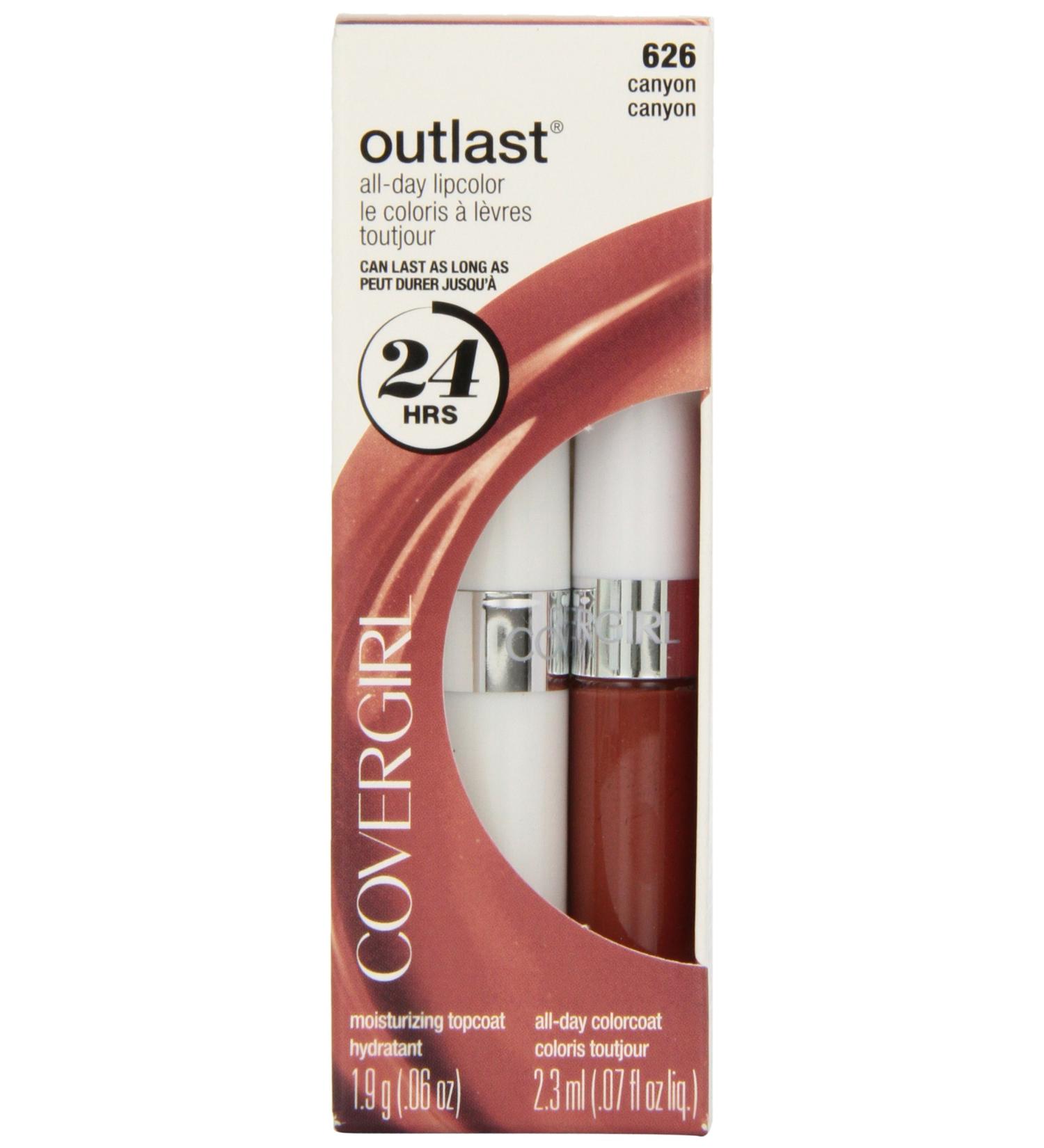 CoverGirl Outlast All Day Lipcolor Canyon 626 - Long Lasting 2 Piece Set - Buy Online on GoSupps.com