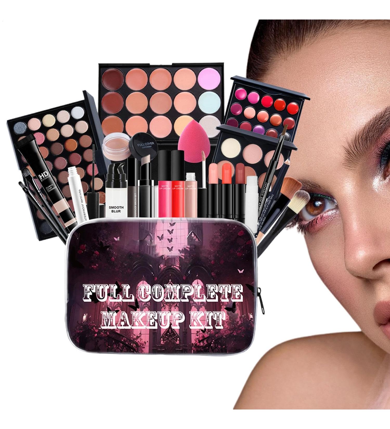  G n rique Makeup Kit Foundation & Concealer Set Full Makeup Eyebrow Pencil Eyeshadow Primer Pressed Powder (Complete Set) for Girls Daily Use & Special Occasions - Buy Online on GoSupps.com