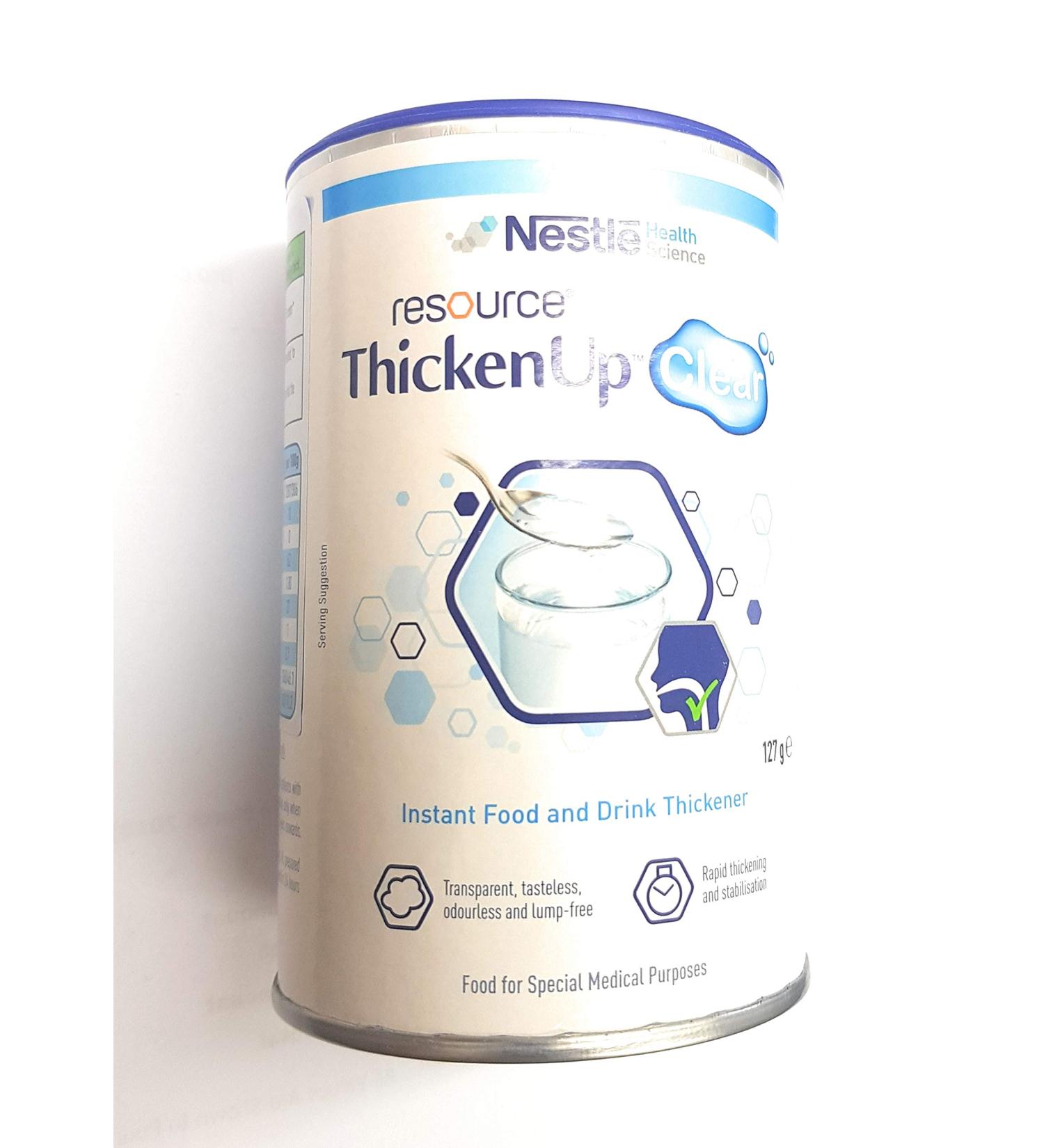 Nestle Resource Thicken up Clear Instant Food and Drink thickener 127g - Buy Online on GoSupps.com