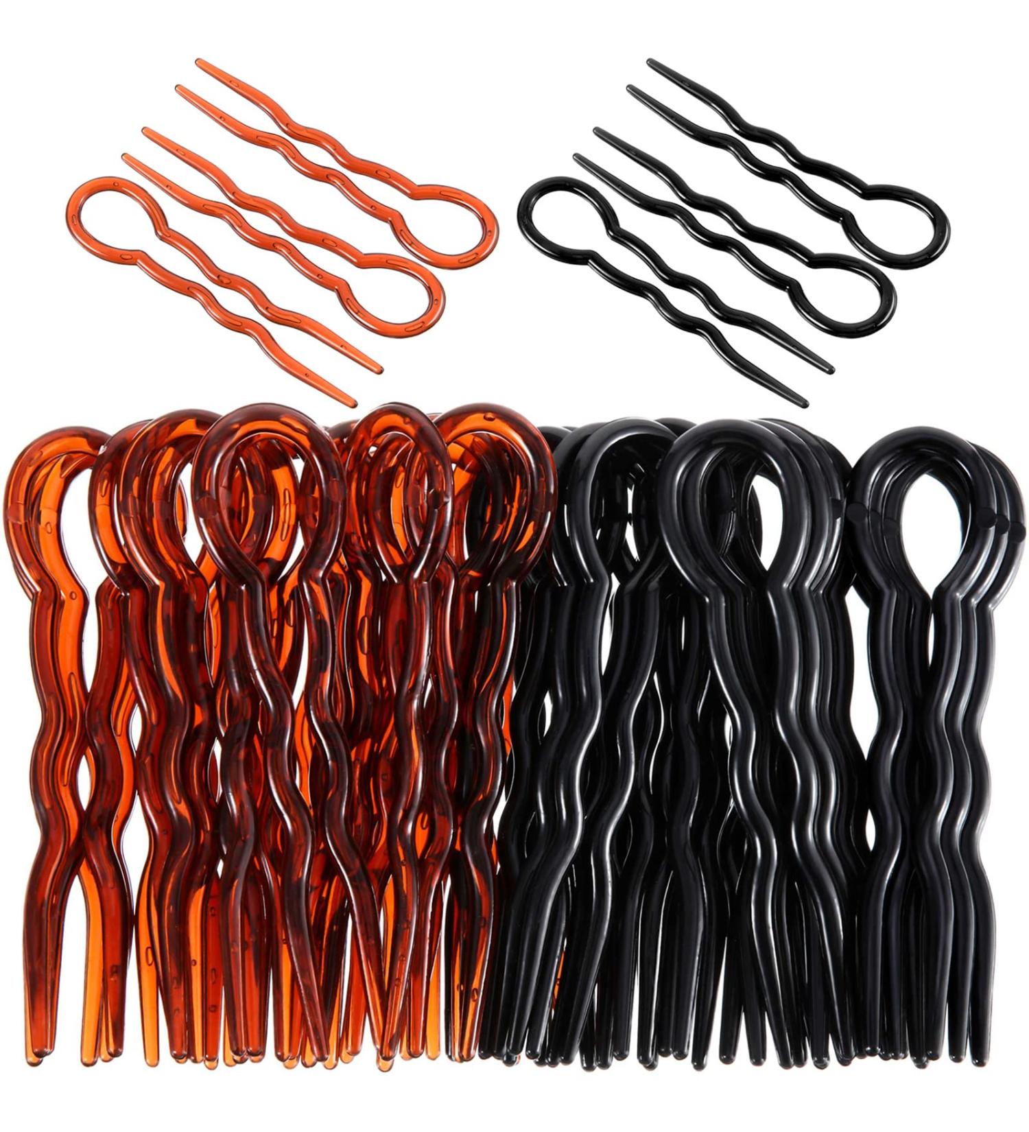 48 Count Plastic U Shaped Hair Pins - Lady Style Grip Hair Accessories for Women & Girls - Buy Online on GoSupps.com