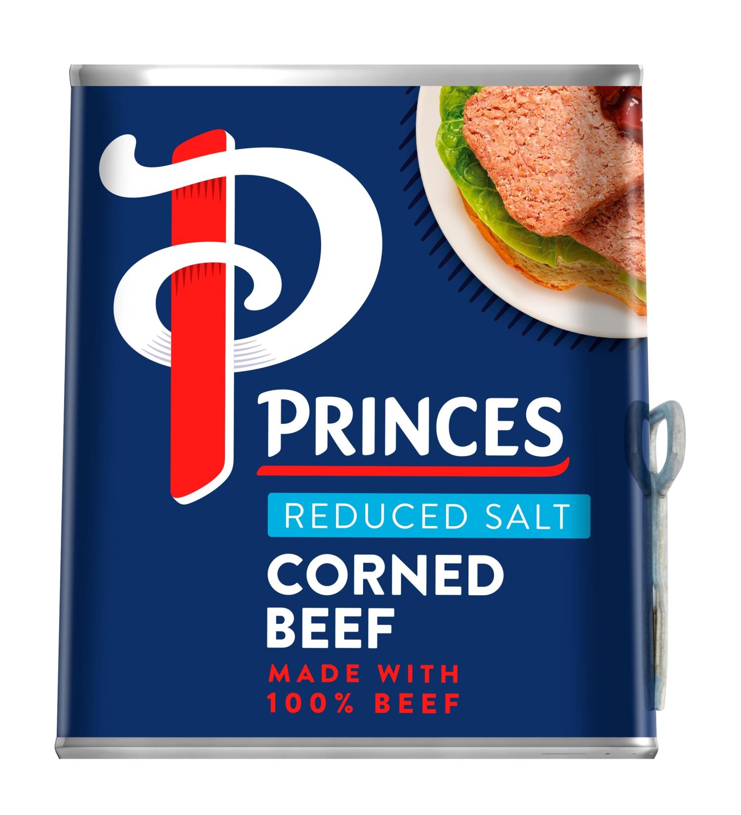 Princes Reduced Salt Corned Beef 340g - Delicious and Healthier Option - Buy Online on GoSupps.com