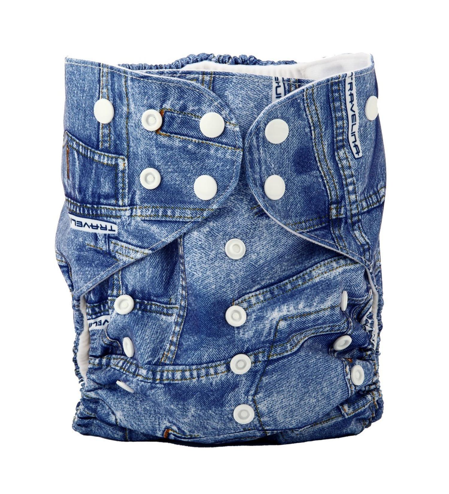 Sigzagor Junior Big Cloth Diaper Nappy Pocket | Reusable Washable for 2-7 Years Old | Toddler Jeans Design - Buy Online on GoSupps.com