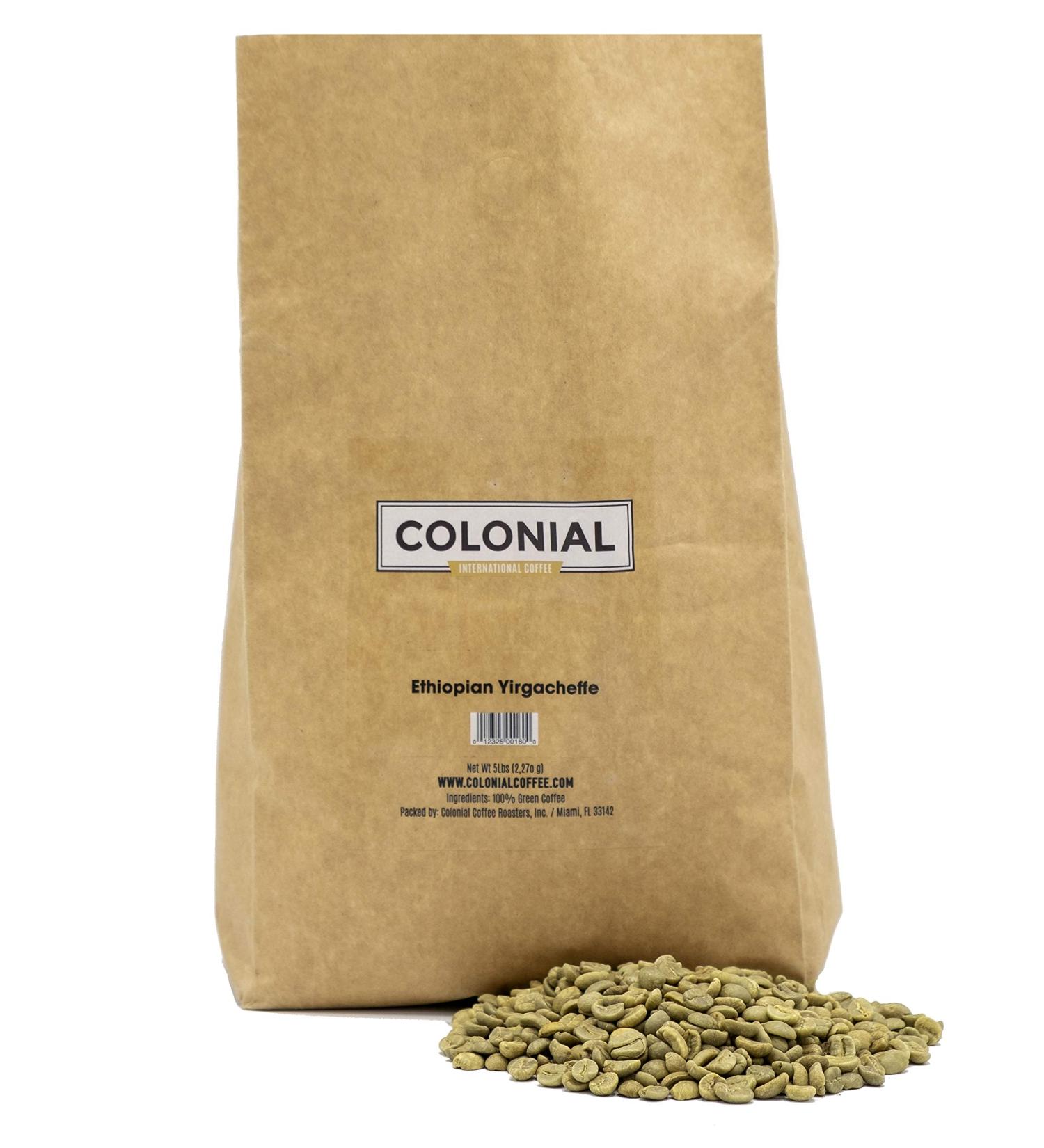 5lb Ethiopian Yirgacheffe Green Coffee Beans - Specialty Grade, Unroasted Raw Beans - Buy Online on GoSupps.com