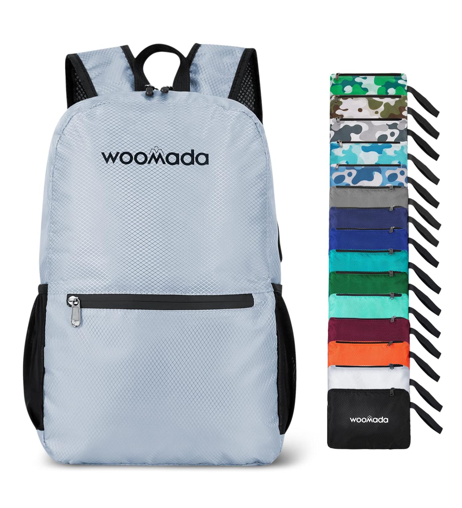 WOOMADA 17L Packable Waterproof Travel Backpack in Light Grey for Men, Women, and Kids - Buy Online on GoSupps.com
