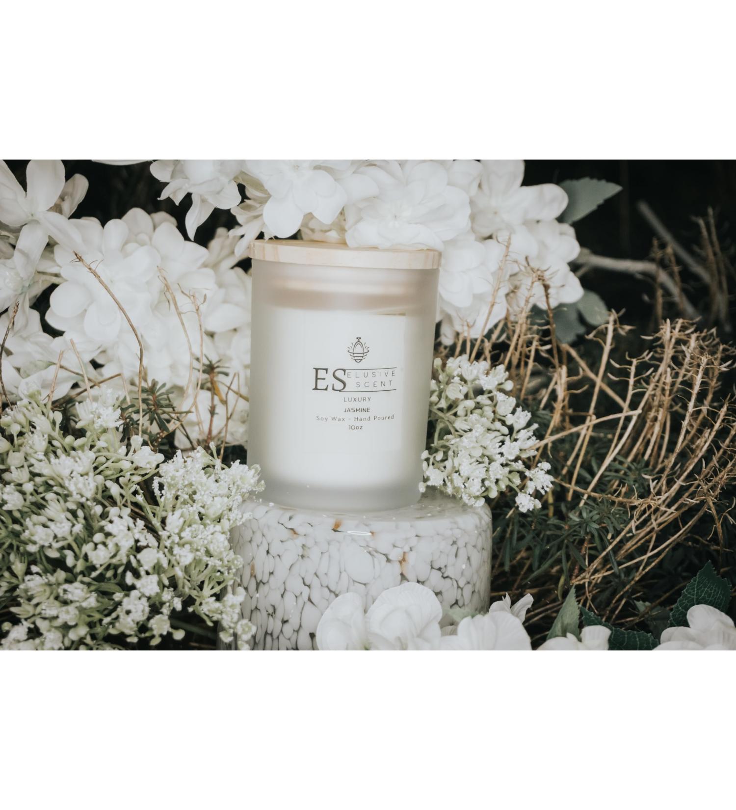 Luxury Jasmine Scented Candle | 10oz Aromatherapy | Essential Oils | 100% Soy Wax | Home D cor & Odor Eliminating Gift - Buy Online on GoSupps.com