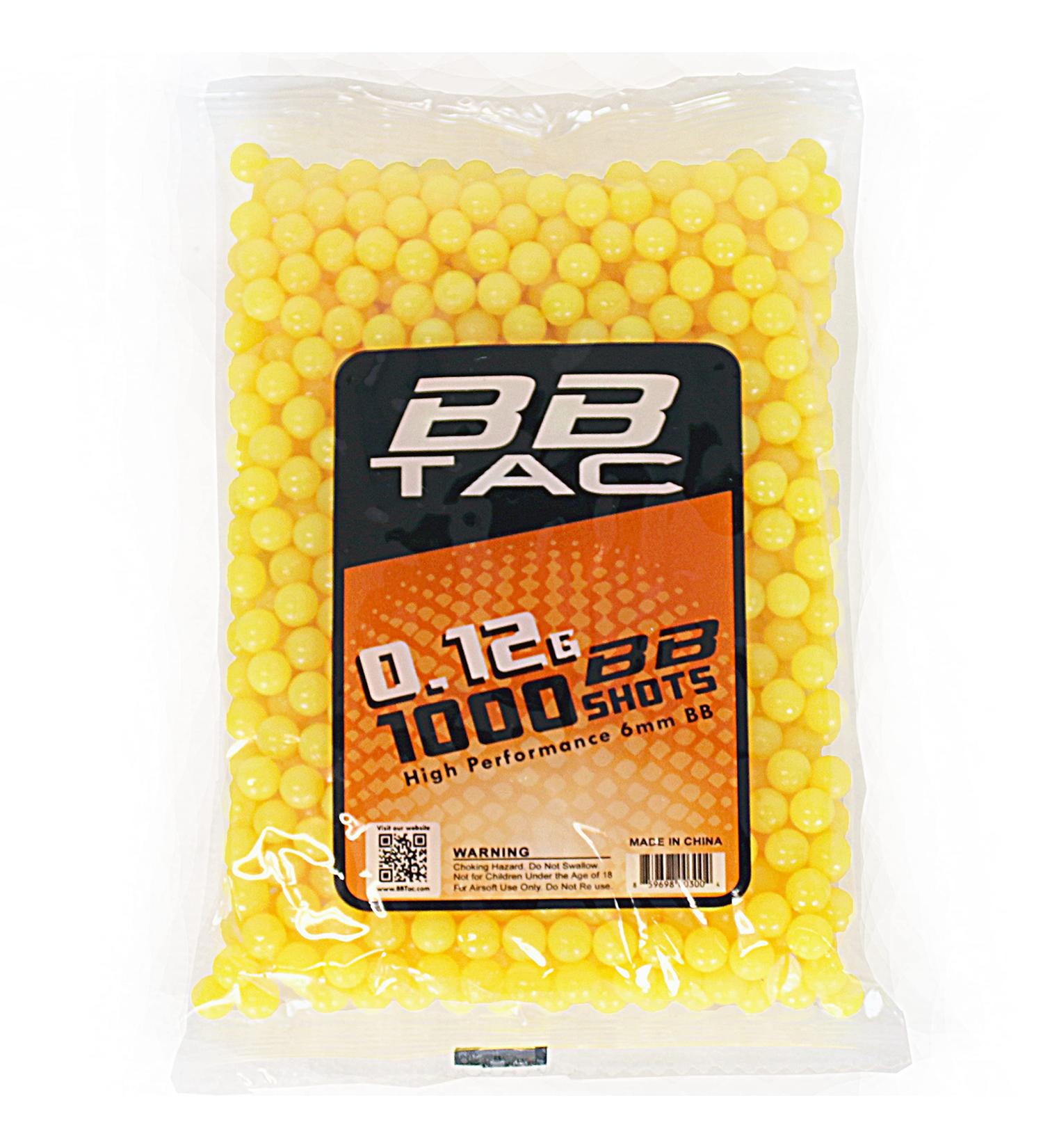 BBTac 1000 .12g 6mm Airsoft BBs - High-Quality Ammo for Airsoft Guns - Buy Online on GoSupps.com