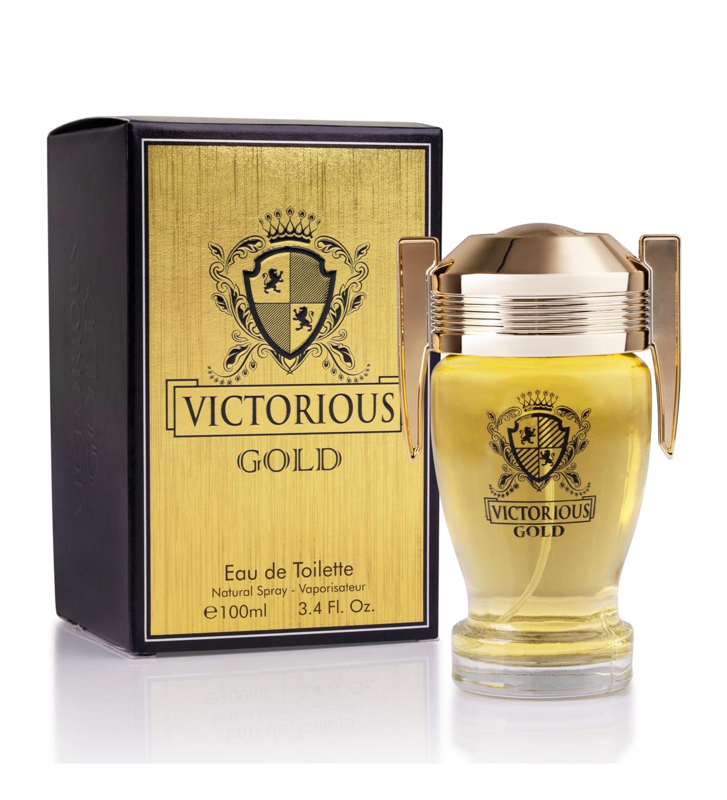 URBAN COLLECTION Victorious Gold for Men and Women - Sweet & Feminine Scent - Base of Creamy Vanilla Musk & Earthy Sandalwood - Made with Natural Ingredients - Free of Paraben - Elegant 100ml Bottle - Buy Online on GoSupps.com