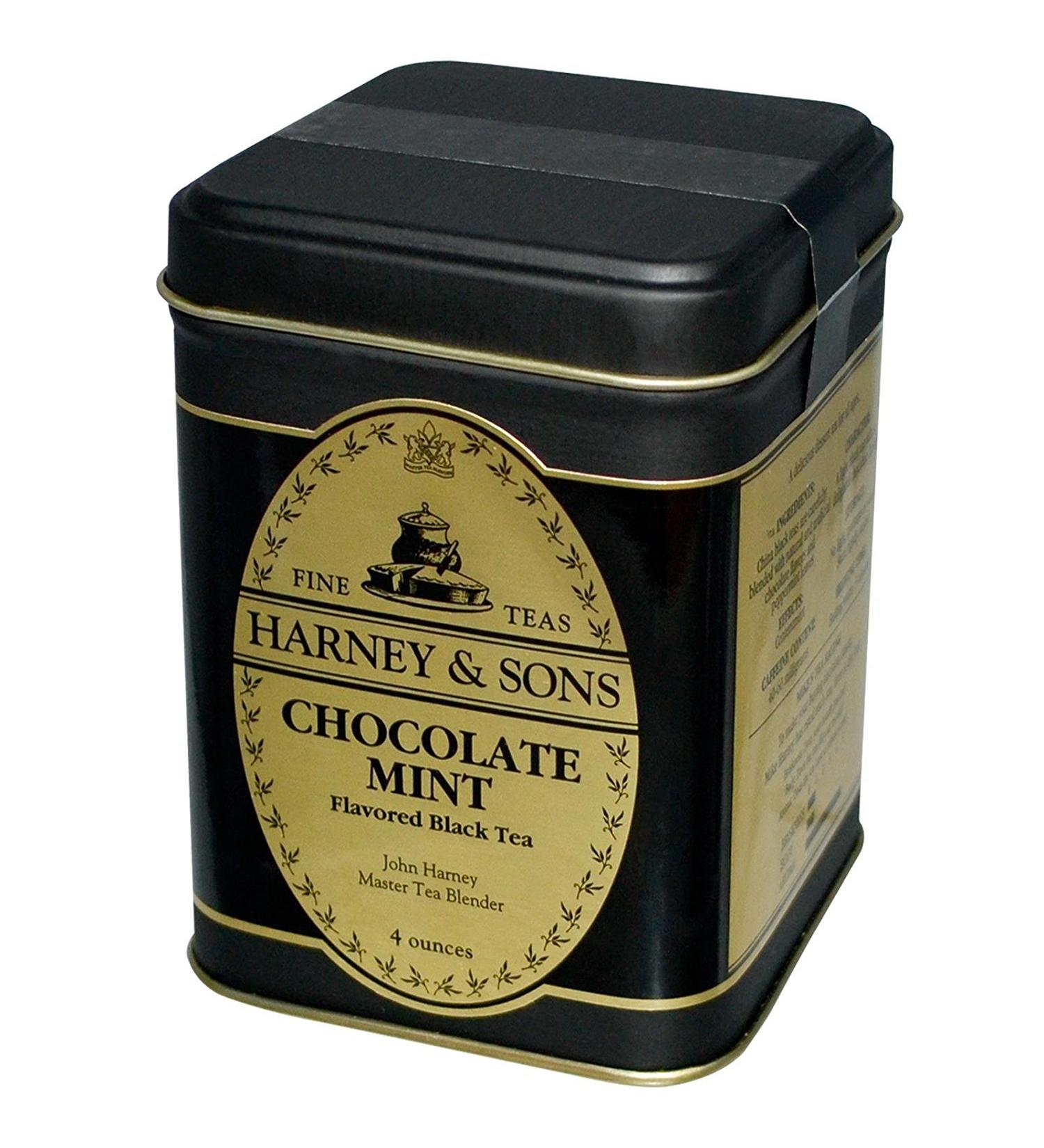 Harney & Sons Chocolate Mint Flavored Black Tea 4 oz by Harney & Sons