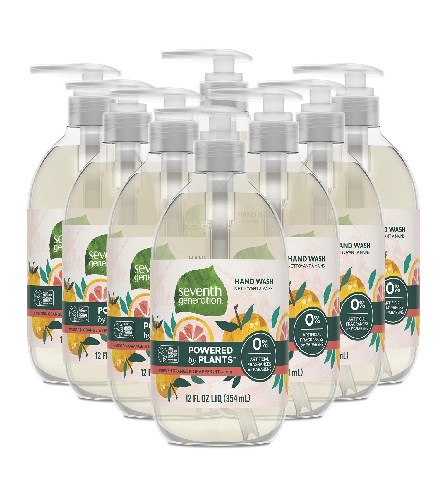 Seventh Generation Mandarin Orange & Grapefruit Hand Soap 12 oz 8 Pack - Buy Online on GoSupps.com