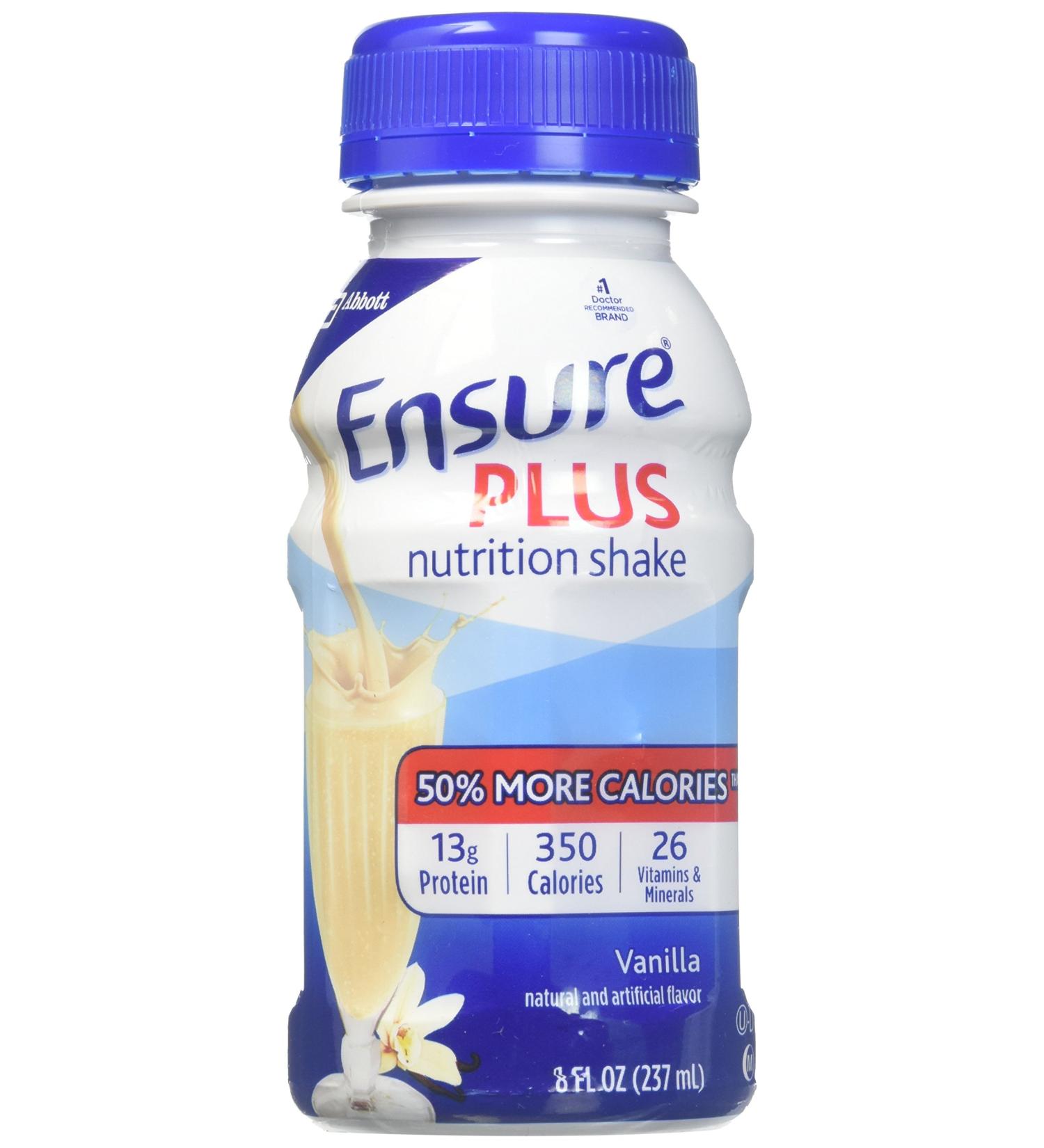 Ensure Plus Ready To Use (Vanilla) 24/8-Fl-Oz Bottles - 1 Case Of 24 - Buy Online on GoSupps.com