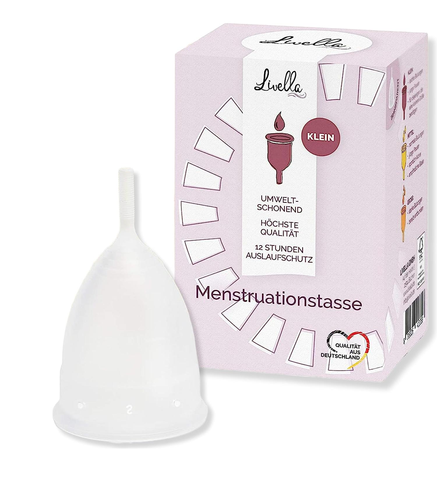 Livella Menstrual Cup Size S - Comfortable & Sustainable Period Hygiene | Includes Storage Bags | Eco-Friendly Alternative to Tampons - Buy Online on GoSupps.com