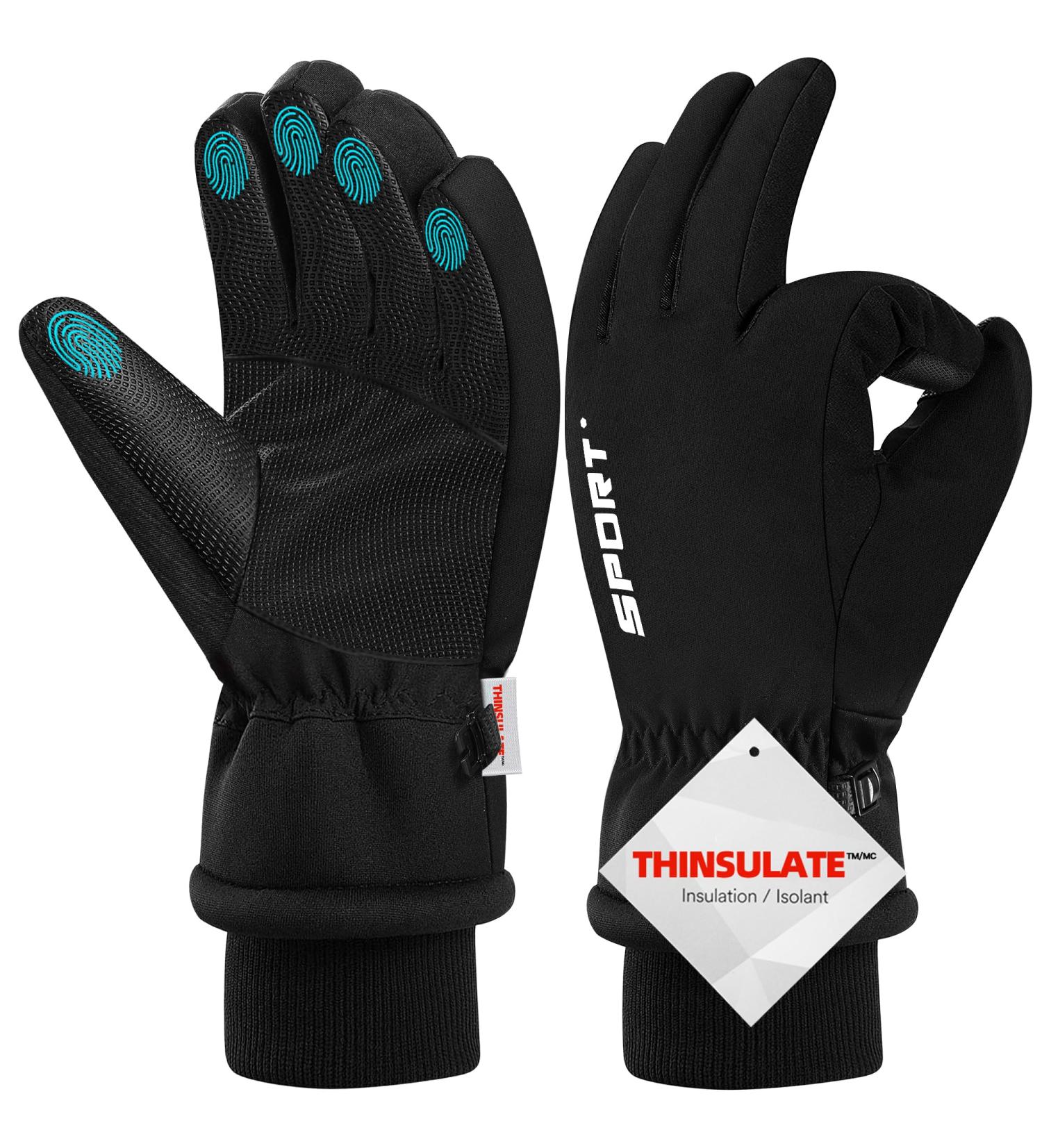 Dygswin Waterproof Winter Gloves | Touchscreen Ski Gloves for Men & Women | Warm Thinsulate Bicycle Gloves for Running Skiing Hiking & Cycling - Buy Online on GoSupps.com